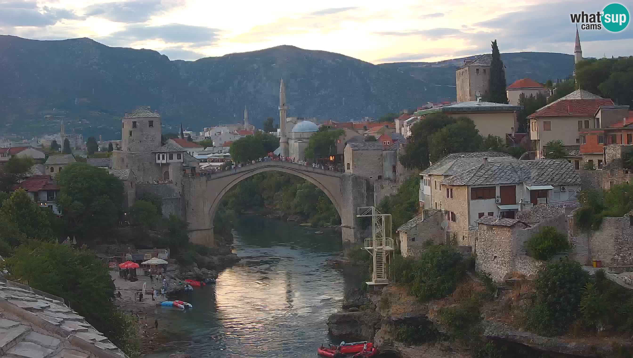 Webcam de Mostar – Le Vieux Pont sur la rivière Neretva
