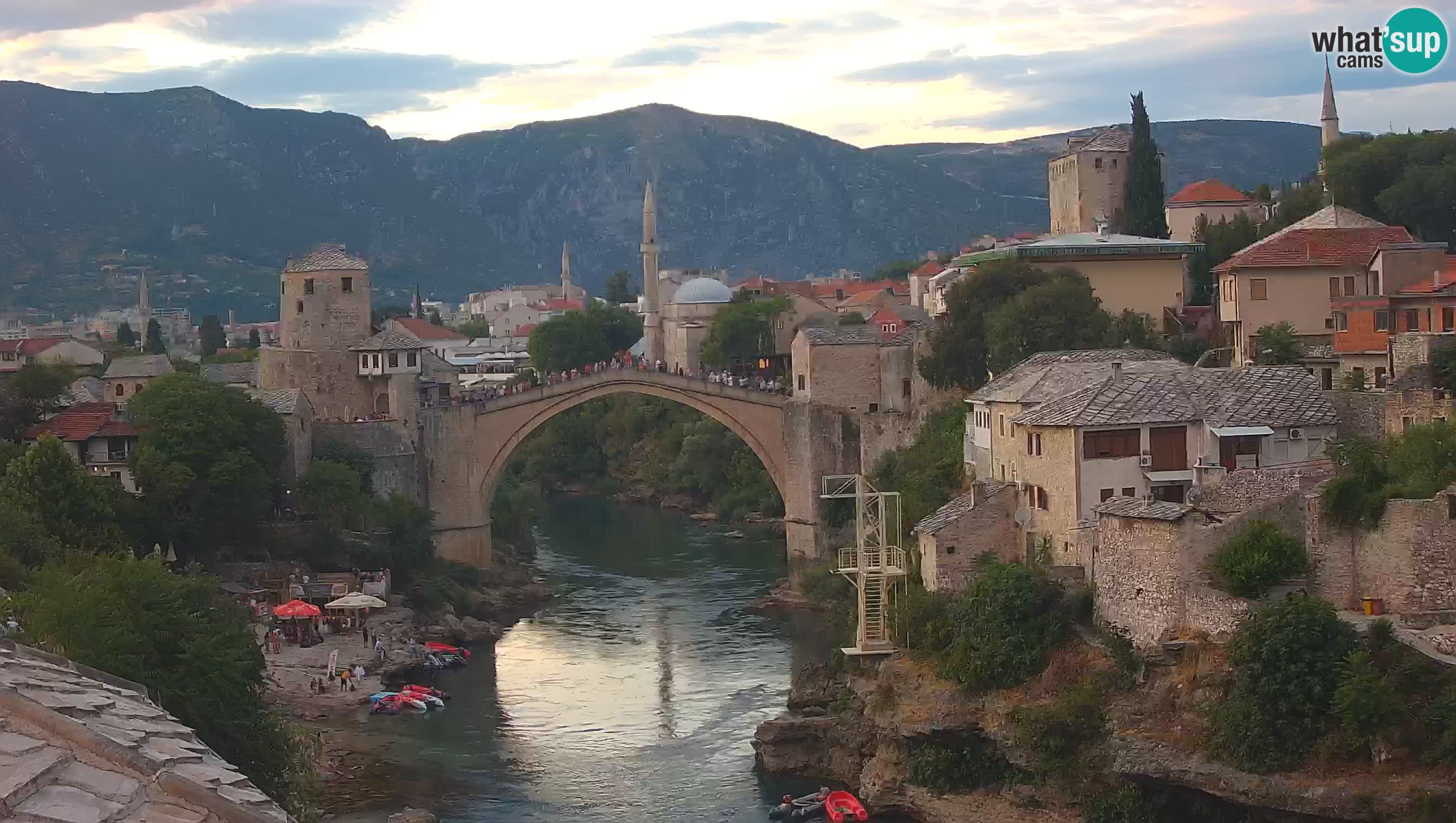 Webcam de Mostar – Le Vieux Pont sur la rivière Neretva