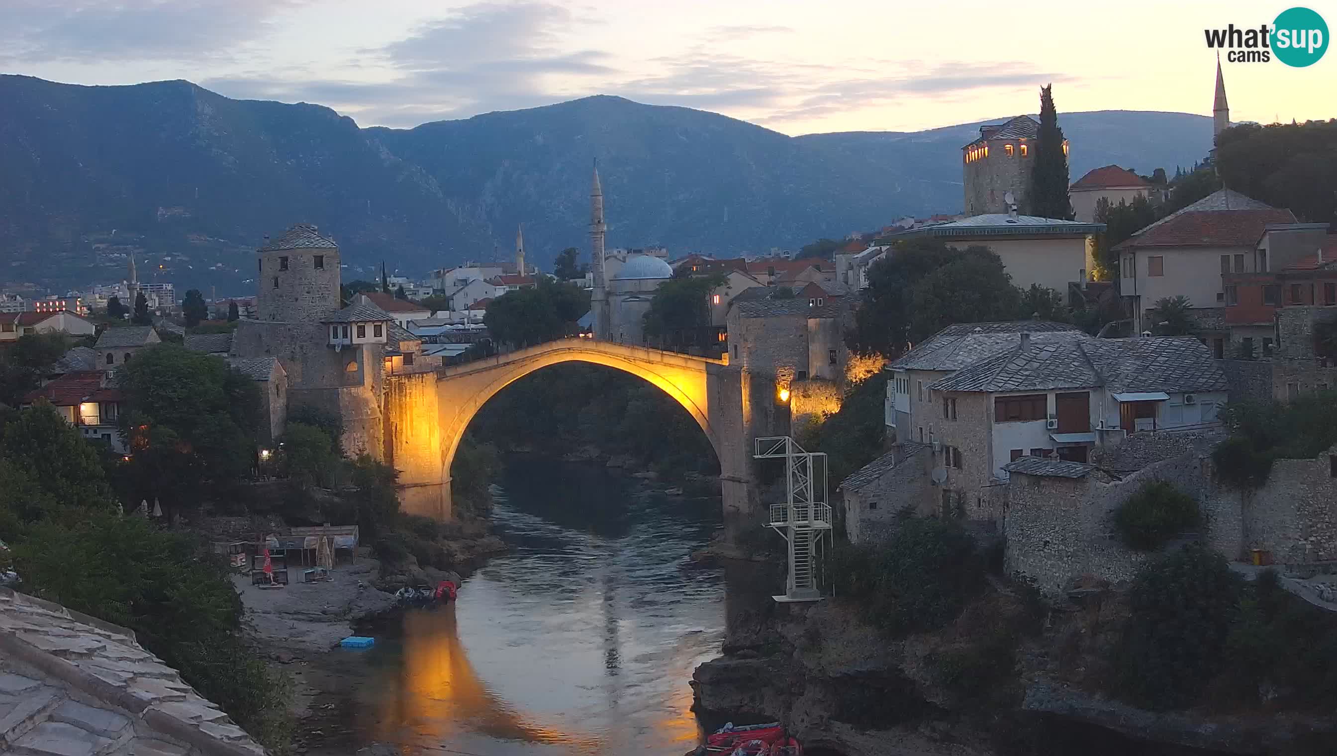 Mostar web kamera – Stari Most i rijeka Neretva – Goa Mostar