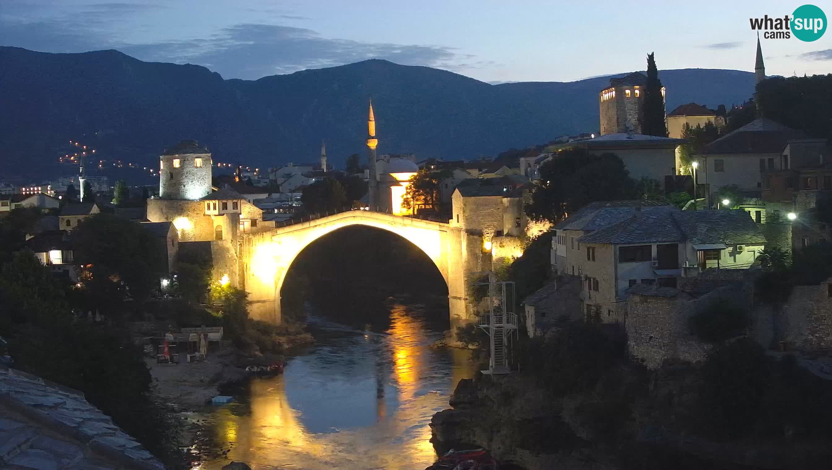 Cámara web de Mostar – El Viejo Puente sobre el río Neretva