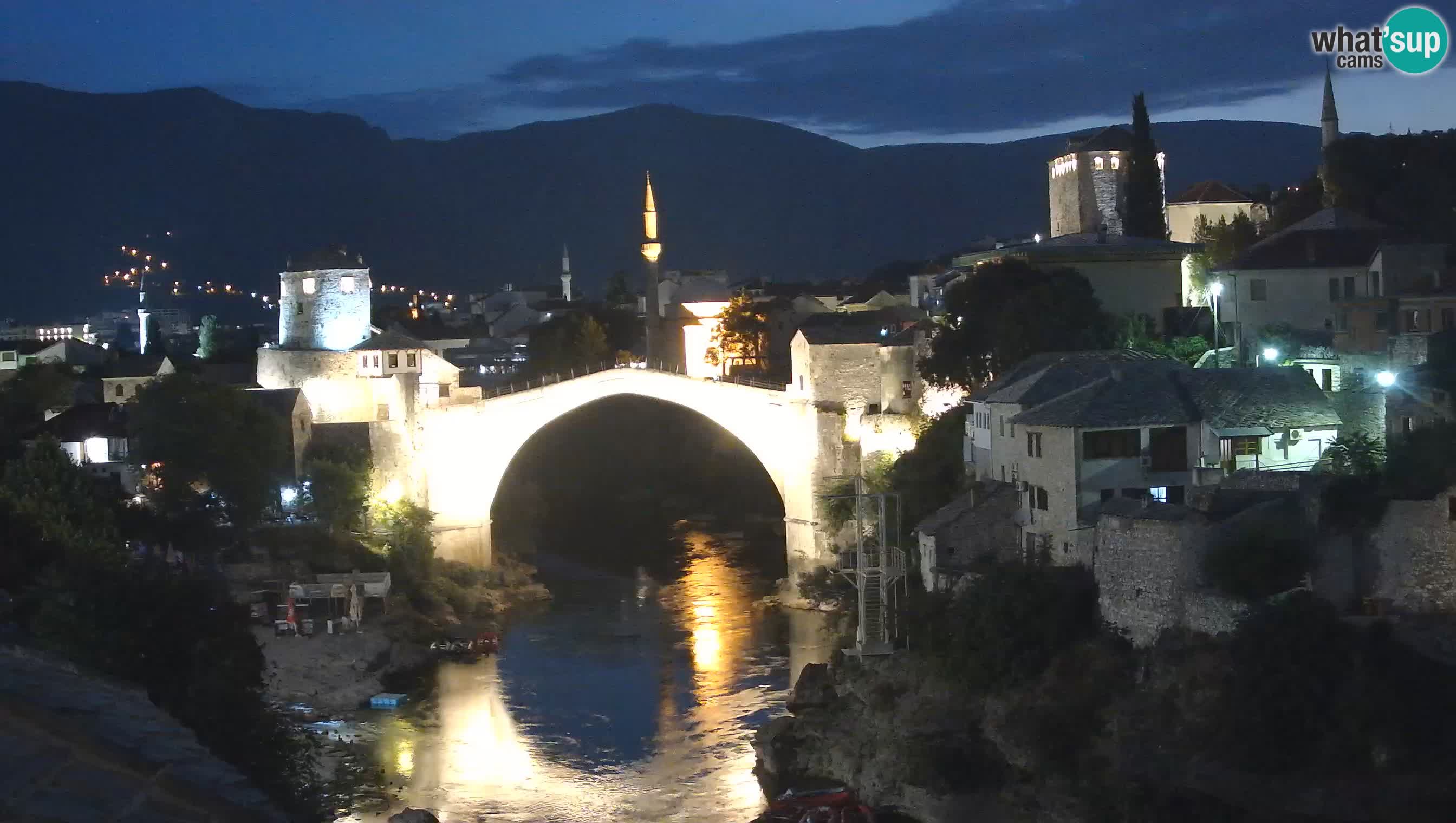 Webcam de Mostar – Le Vieux Pont sur la rivière Neretva