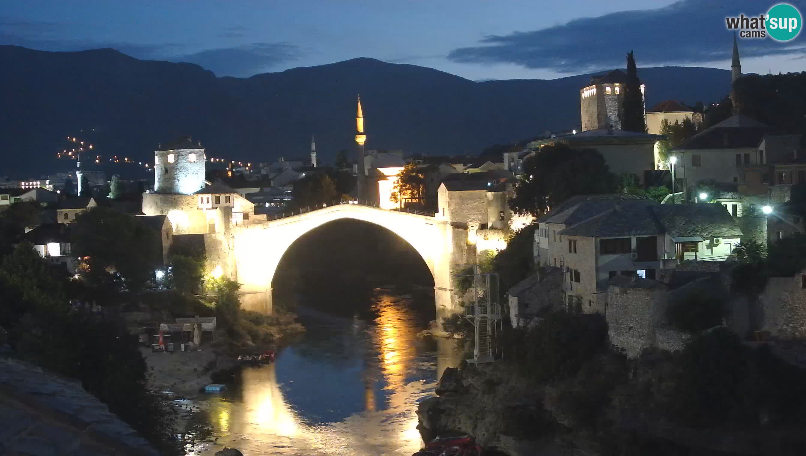 Webcam de Mostar – Le Vieux Pont sur la rivière Neretva