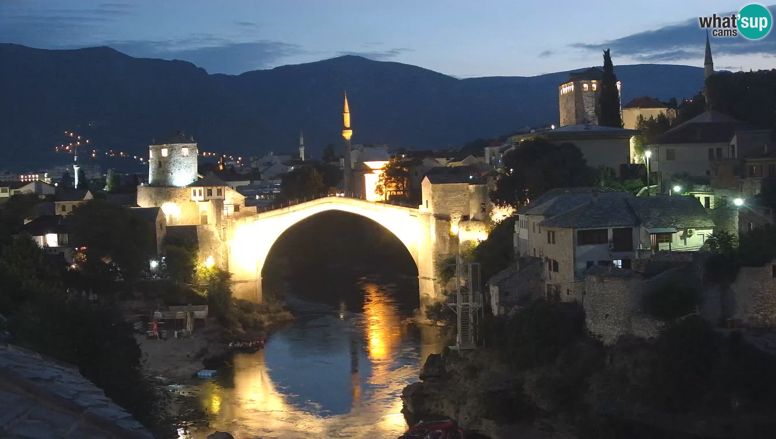 Webcam de Mostar – Le Vieux Pont sur la rivière Neretva