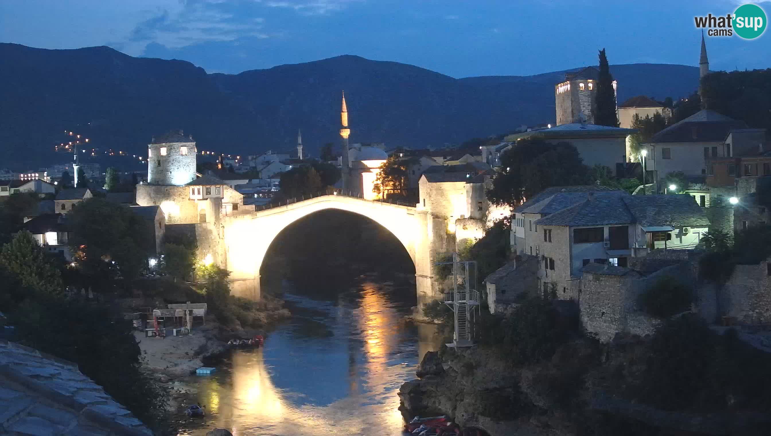 Webcam de Mostar – Le Vieux Pont sur la rivière Neretva