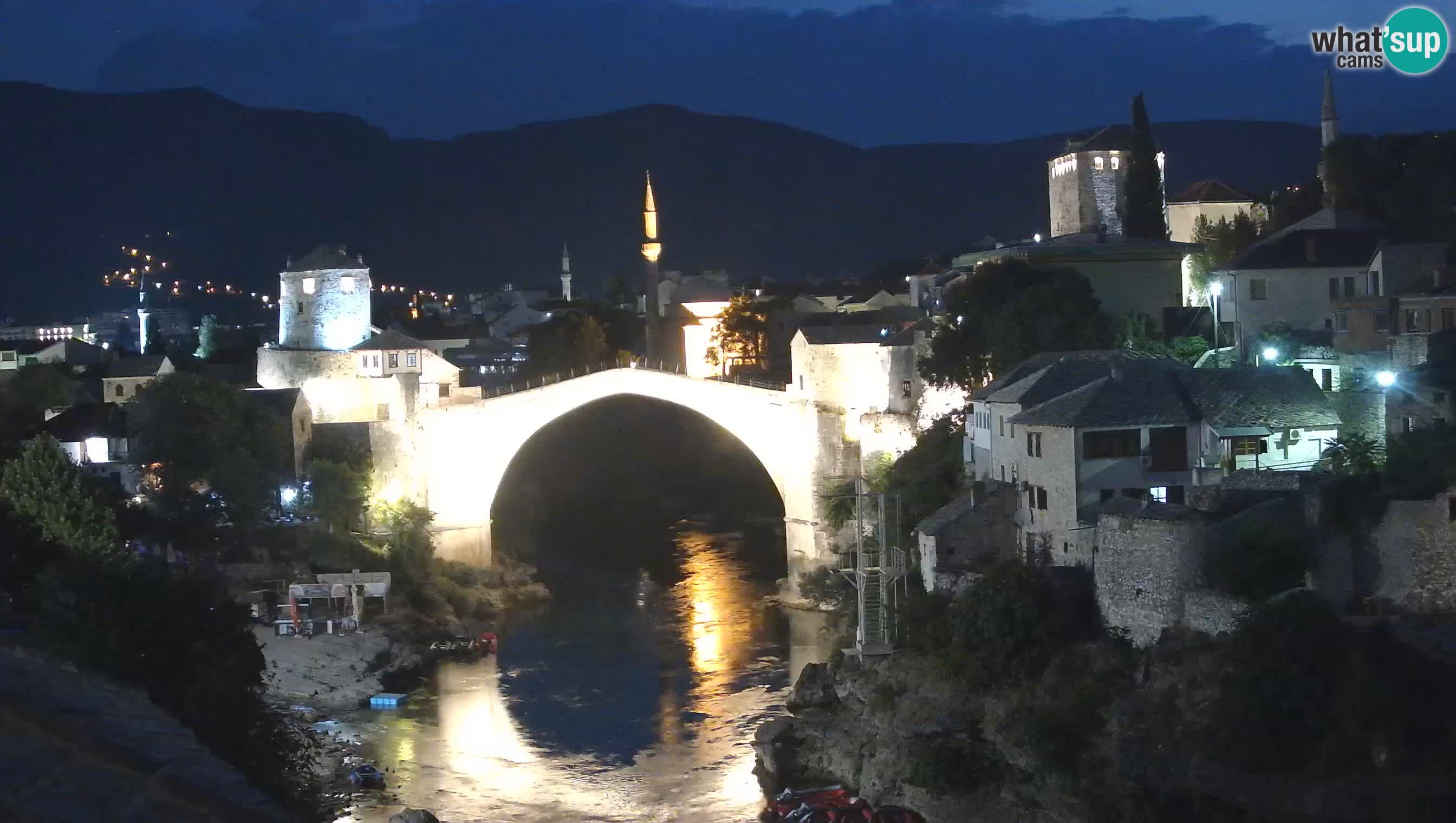 Webcam de Mostar – Le Vieux Pont sur la rivière Neretva