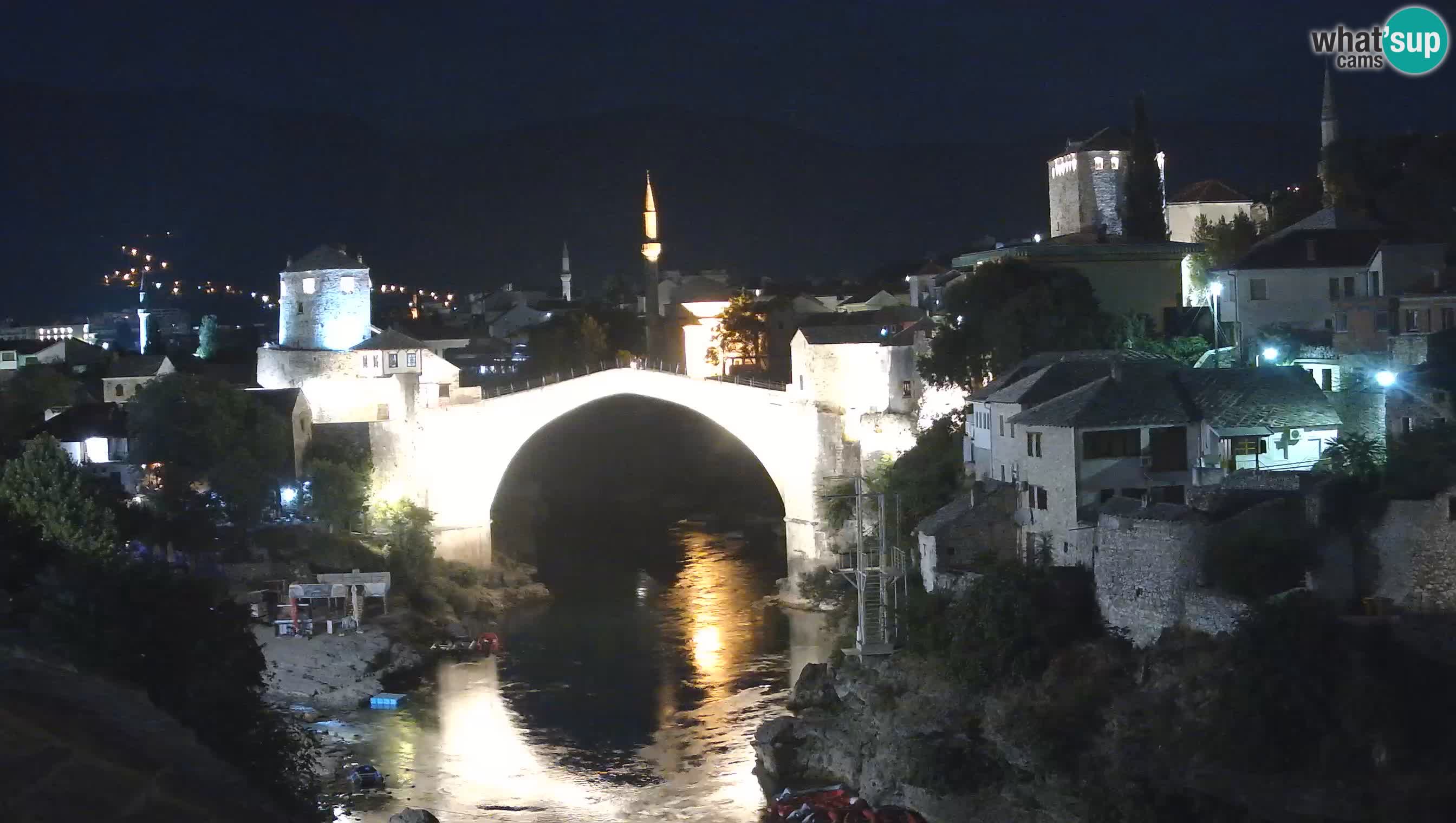 Webcam de Mostar – Le Vieux Pont sur la rivière Neretva