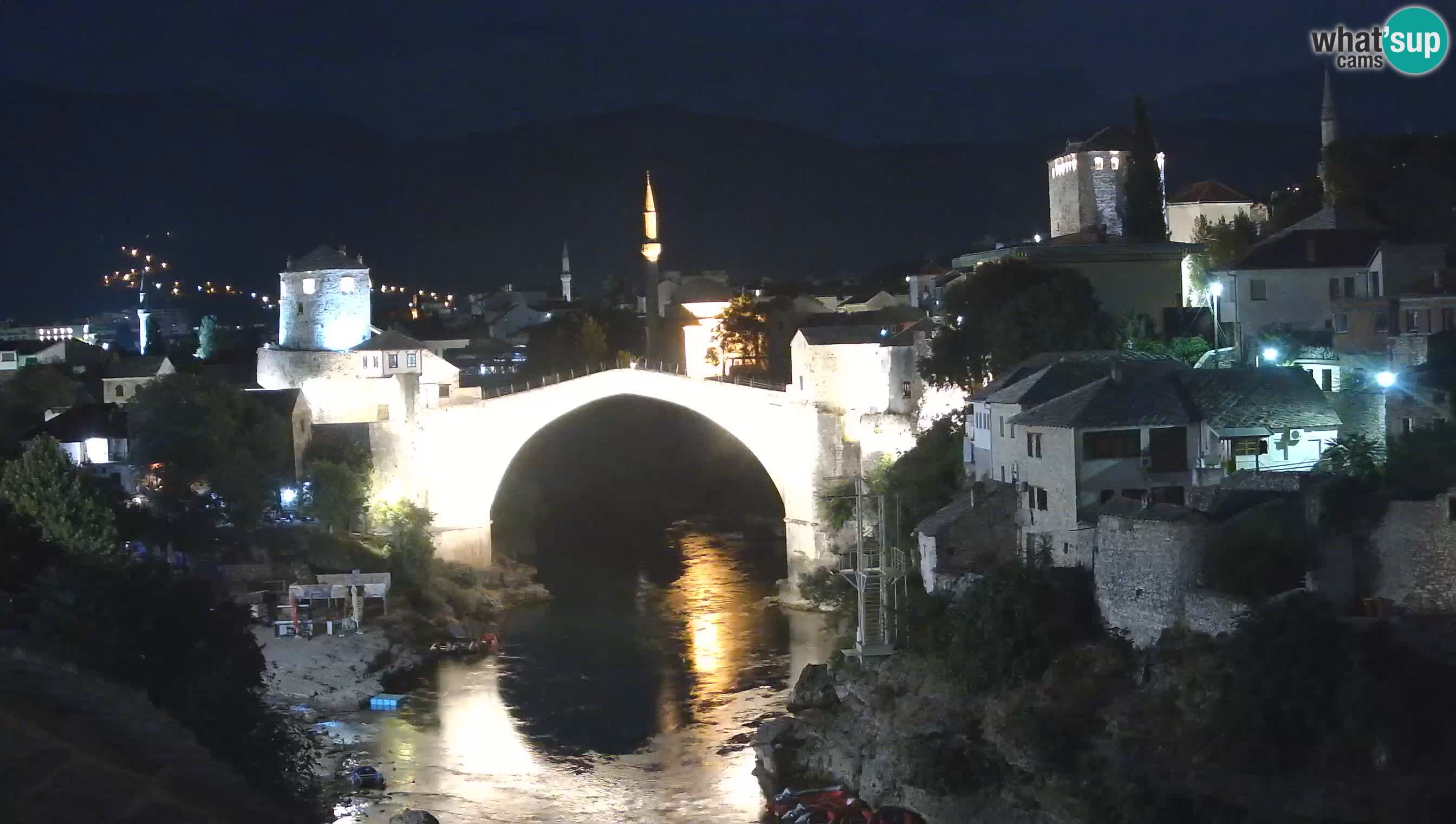 Webcam de Mostar – Le Vieux Pont sur la rivière Neretva