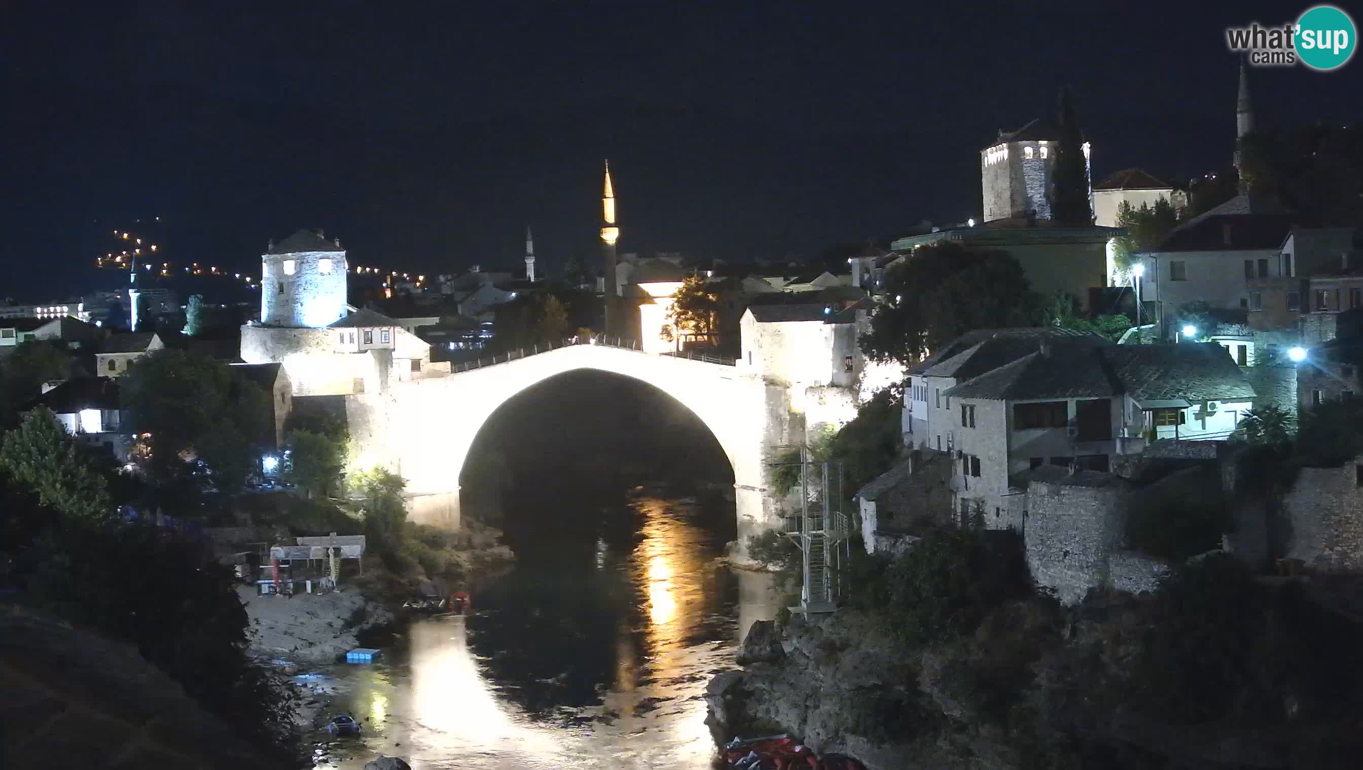 Webcam de Mostar – Le Vieux Pont sur la rivière Neretva
