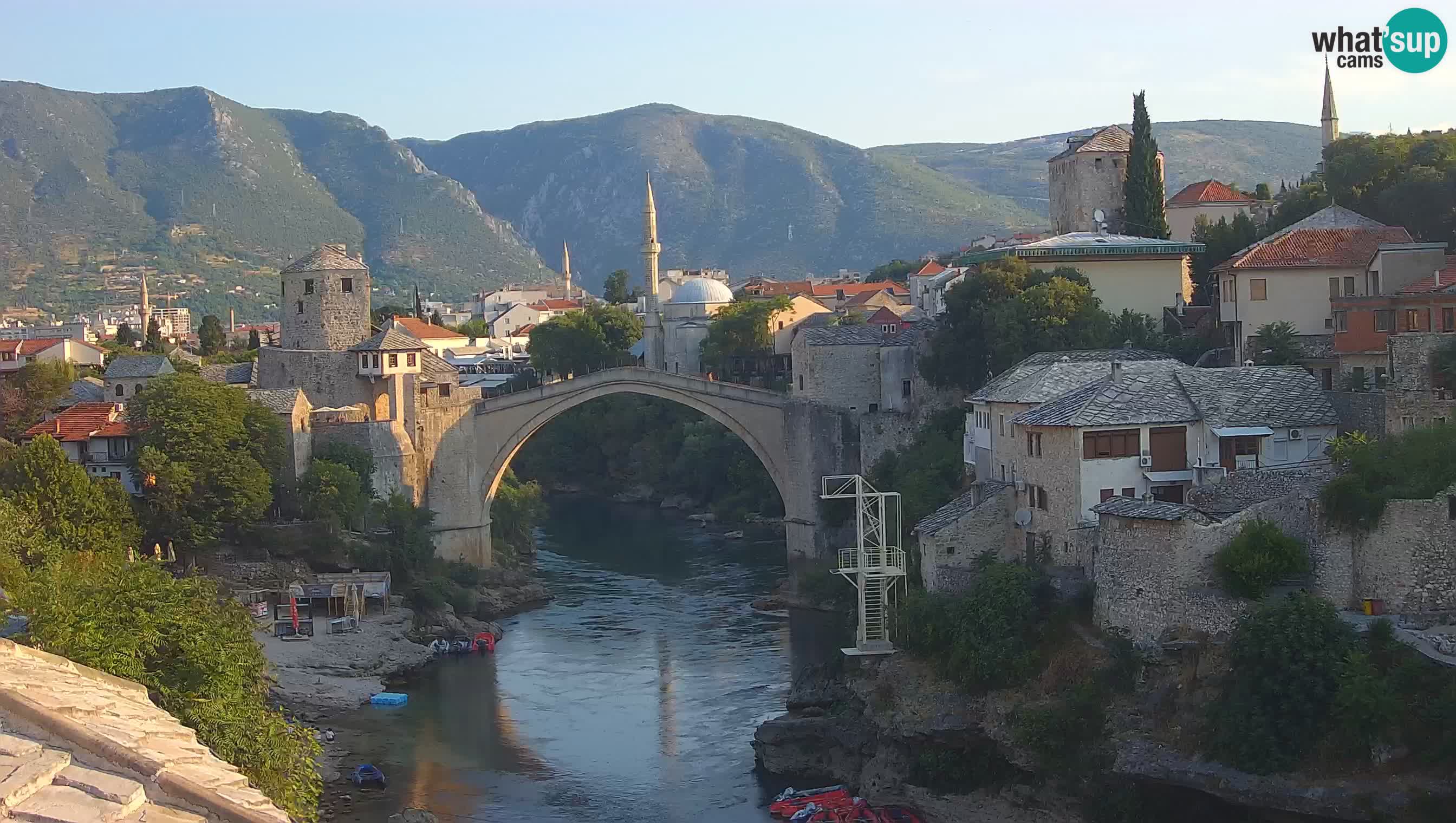 Mostar web kamera – Stari Most i rijeka Neretva – Goa Mostar