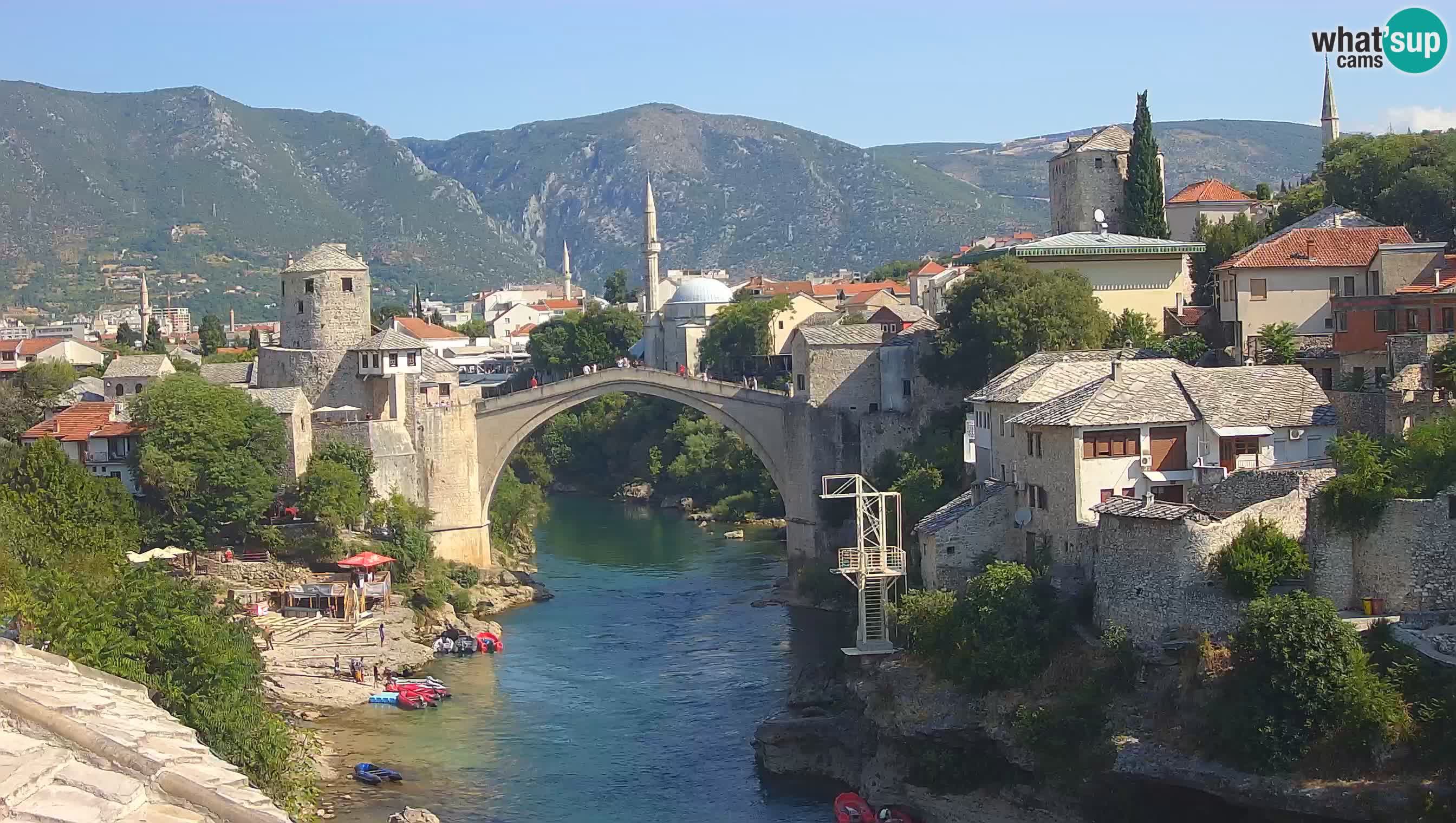 Mostar web kamera – Stari Most i rijeka Neretva – Goa Mostar