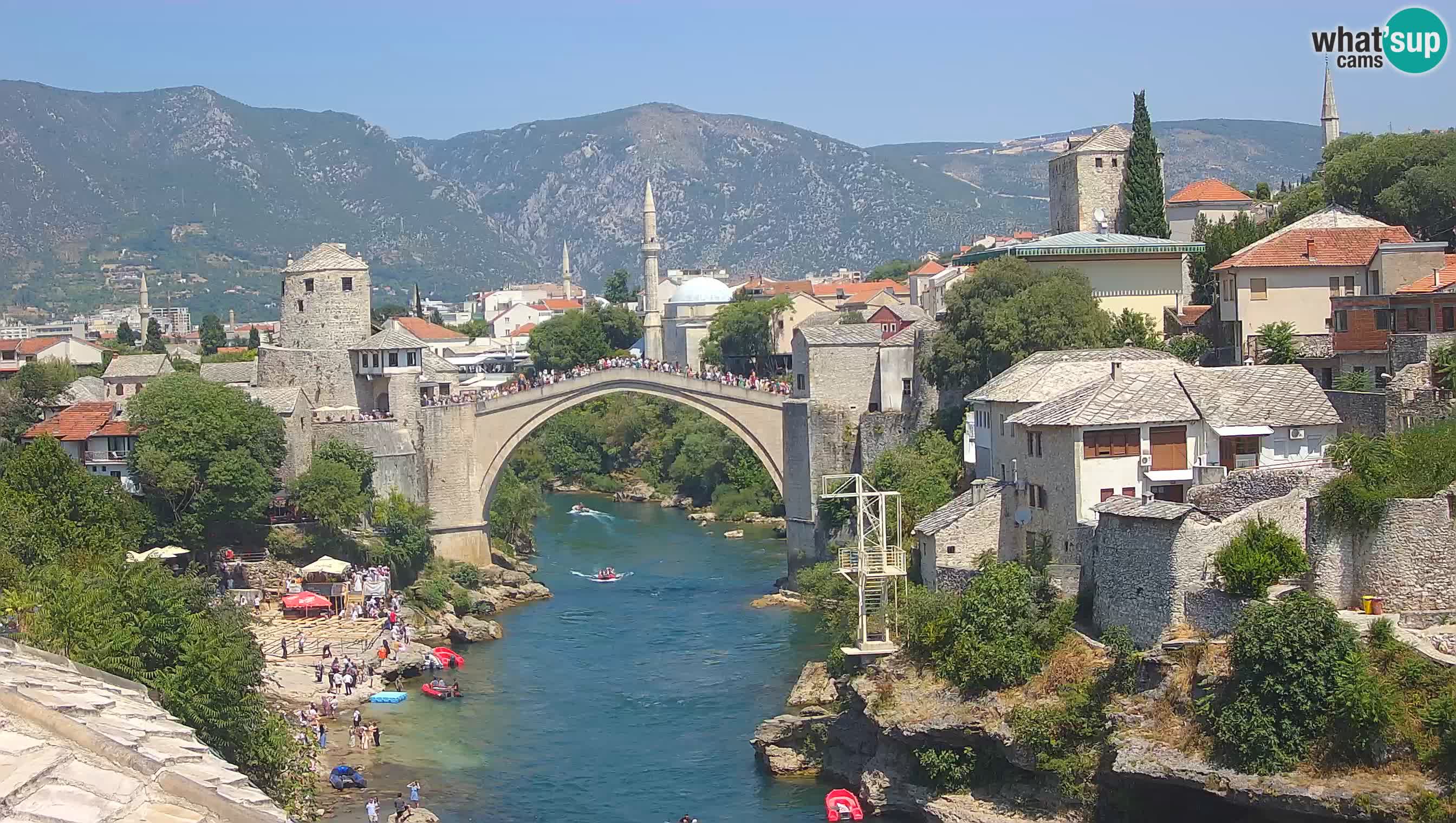 Mostar web kamera – Stari Most i rijeka Neretva – Goa Mostar