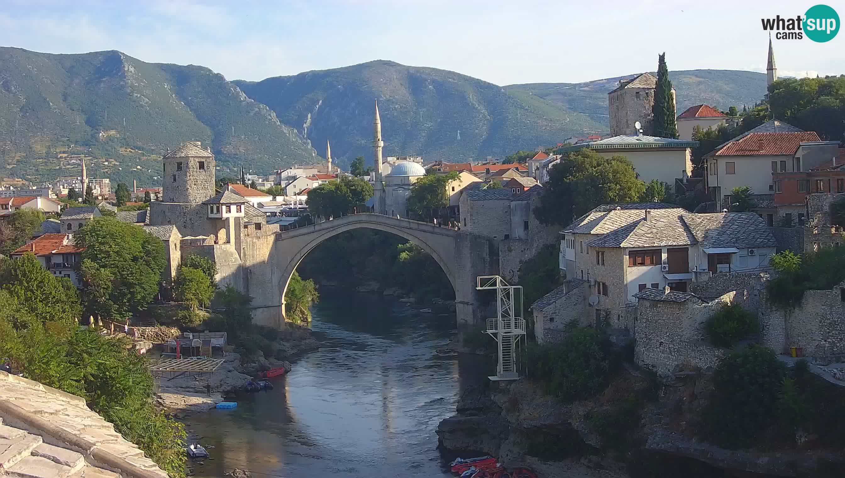 Spletna kamera Mostar – Stari Most in reka Neretva