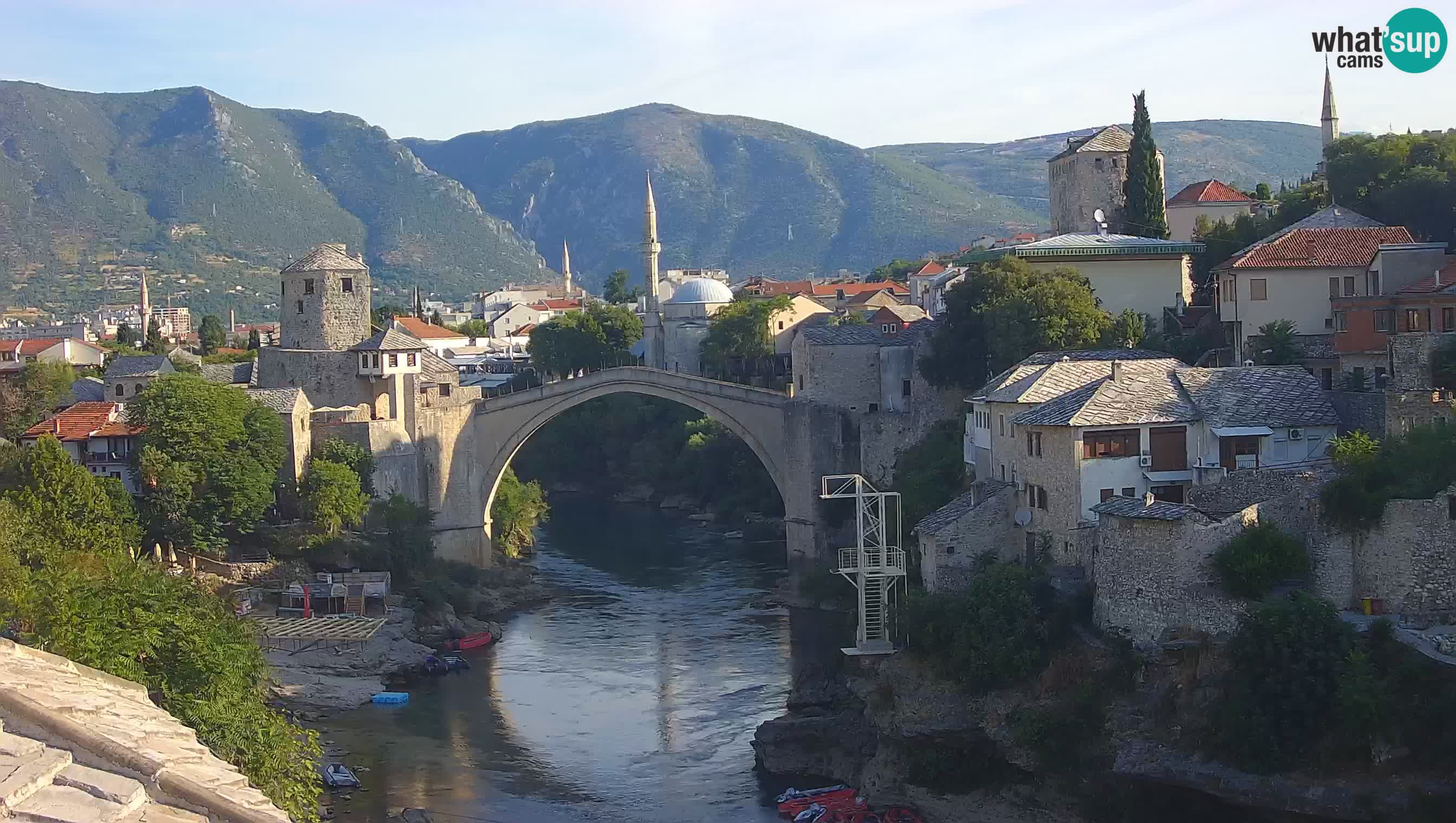 Mostar web kamera – Stari Most i rijeka Neretva – Goa Mostar