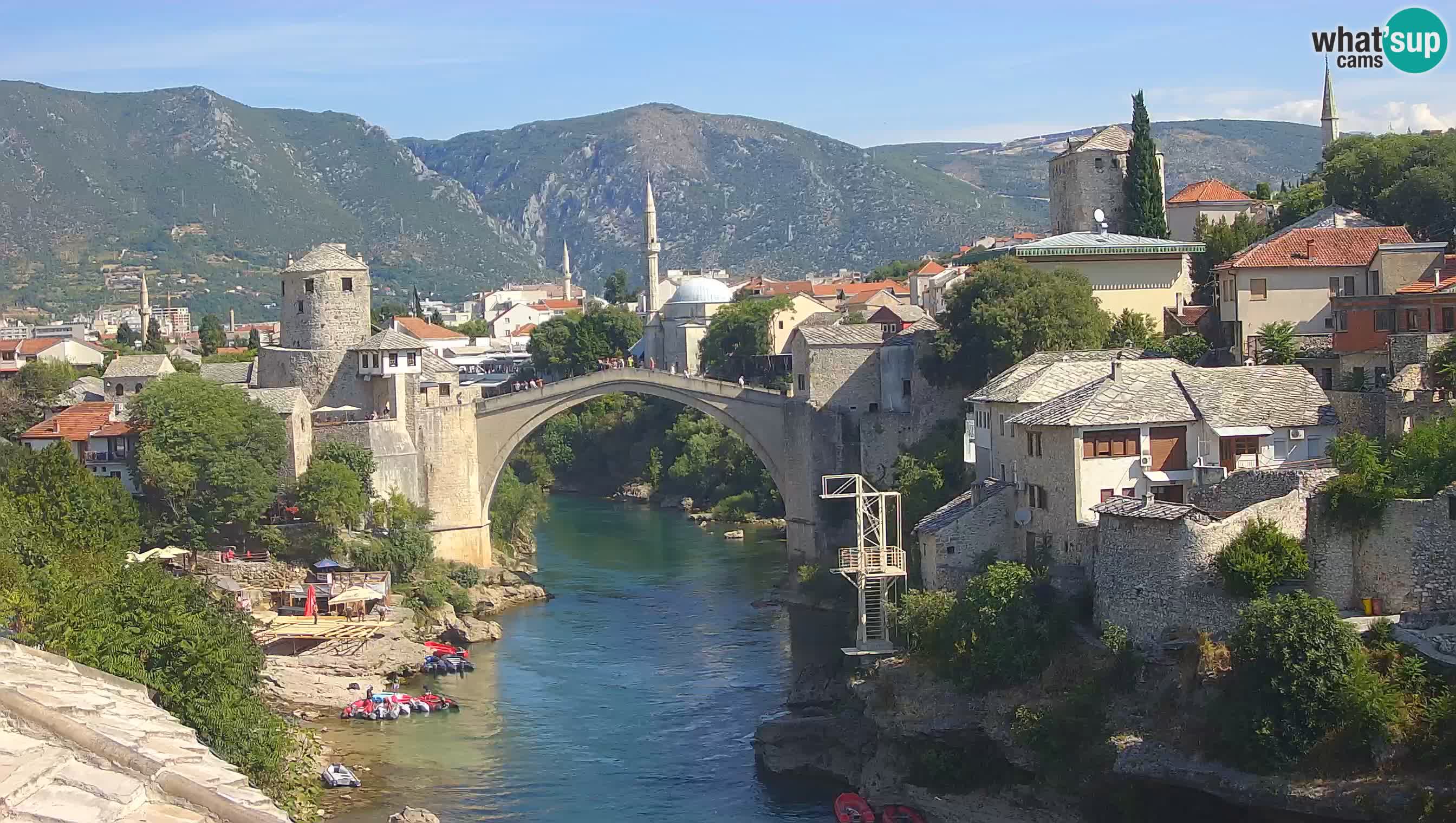 Mostar webcam – LIVE Old Bridge and Neretva river