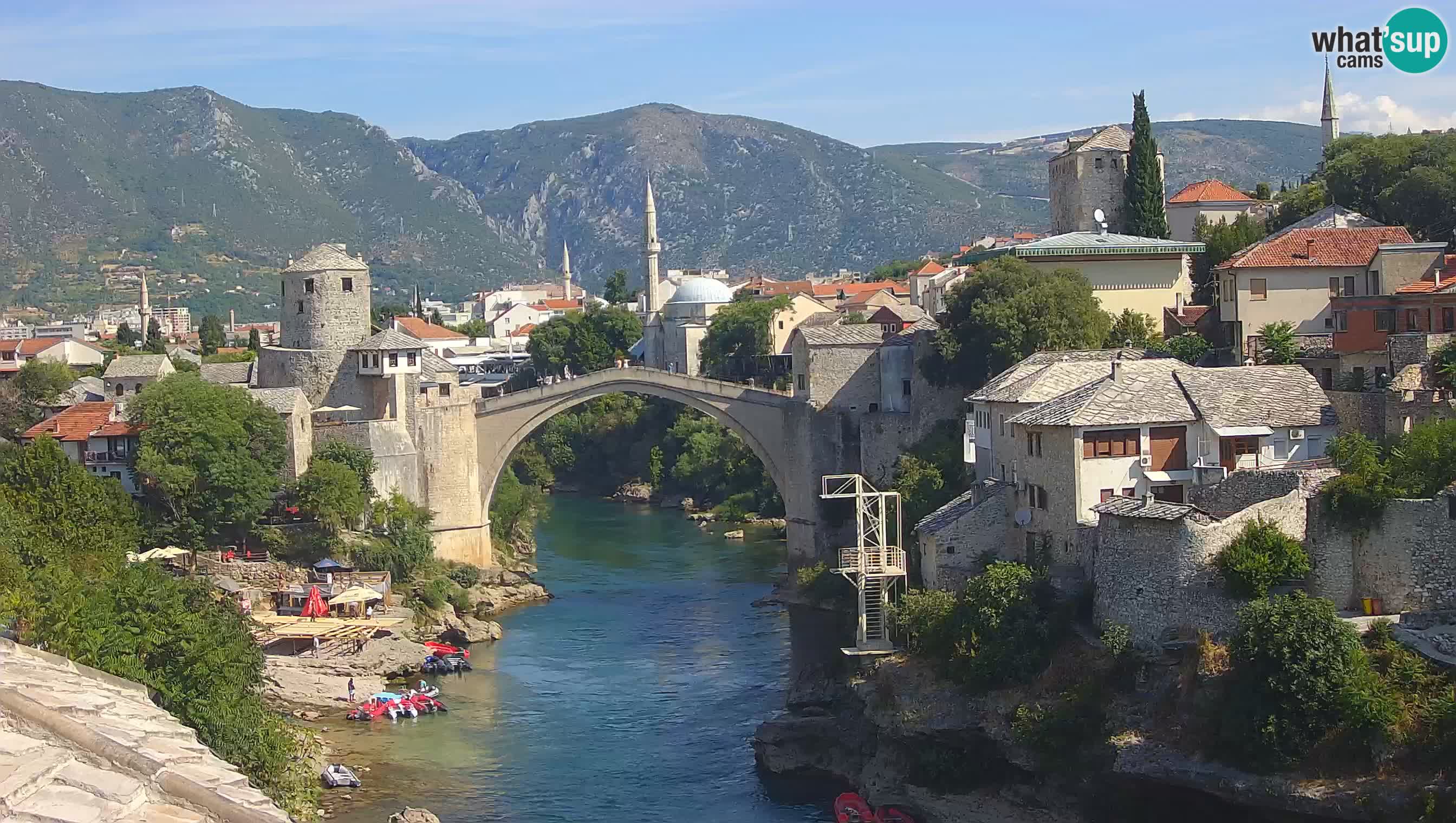 Mostar web kamera – Stari Most i rijeka Neretva – Goa Mostar