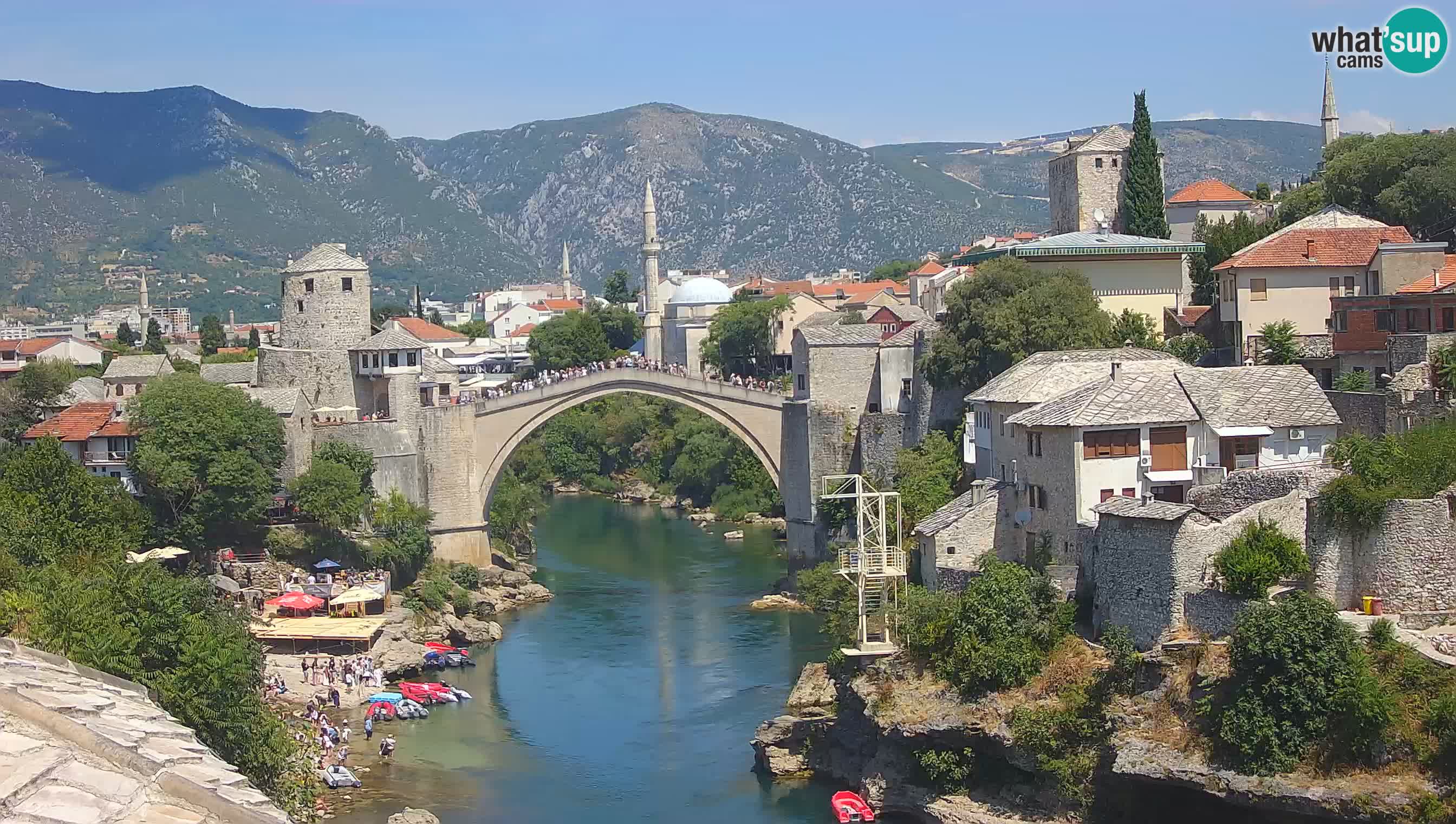 Mostar webcam – LIVE Old Bridge and Neretva river