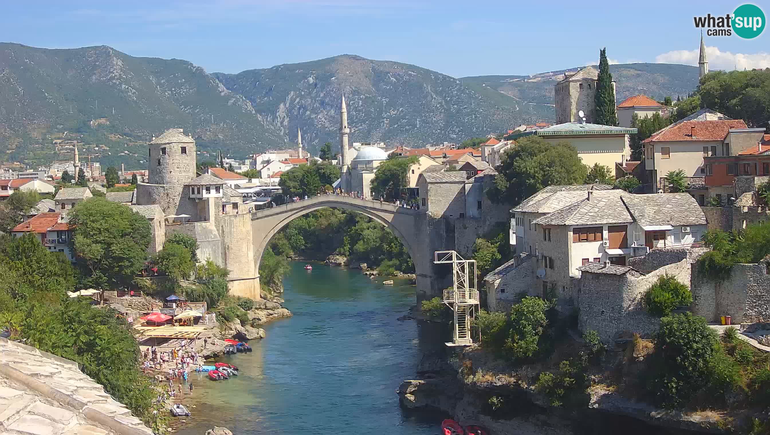 Mostar web kamera – Stari Most i rijeka Neretva – Goa Mostar