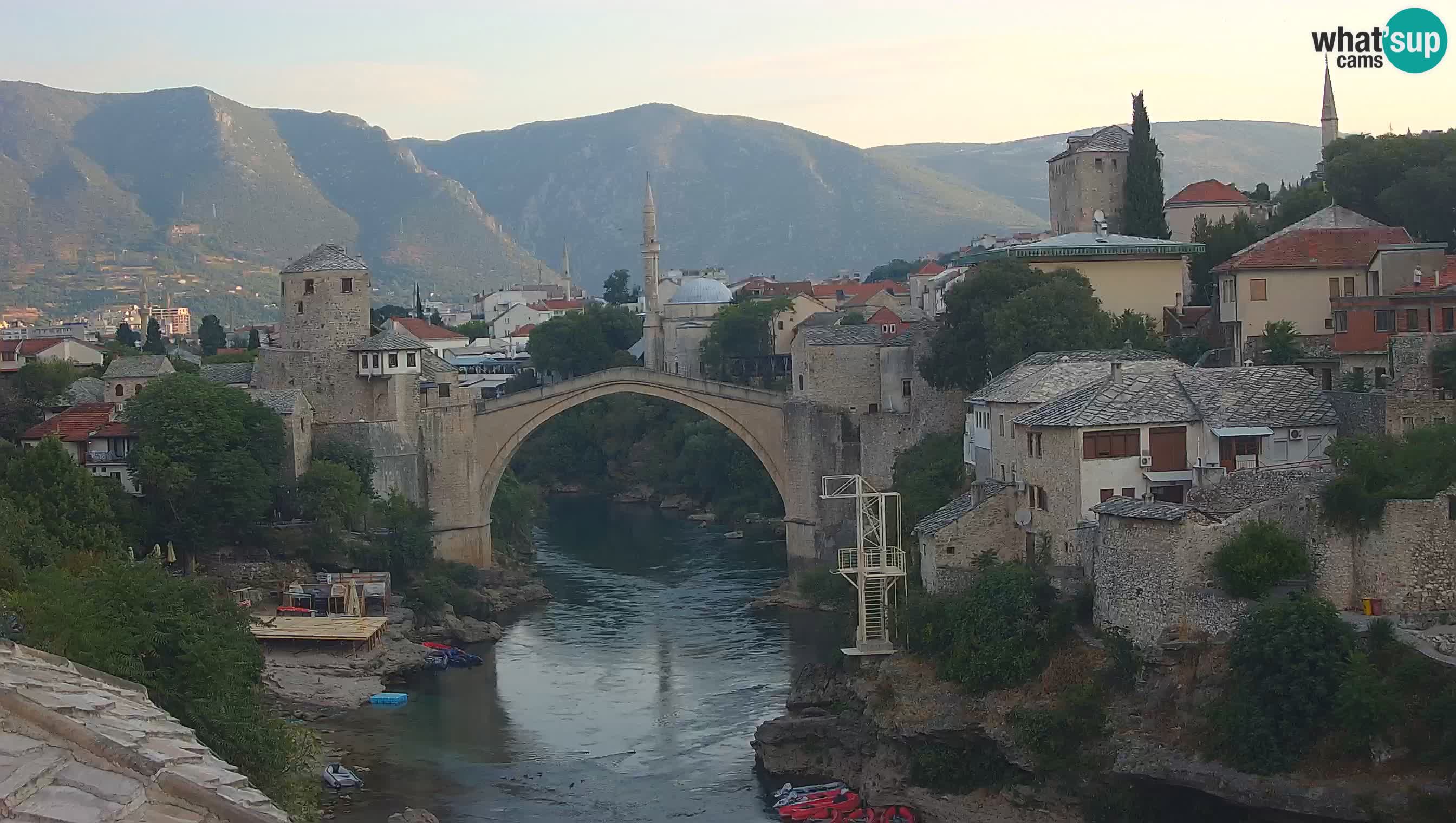 Mostar web kamera – Stari Most i rijeka Neretva – Goa Mostar