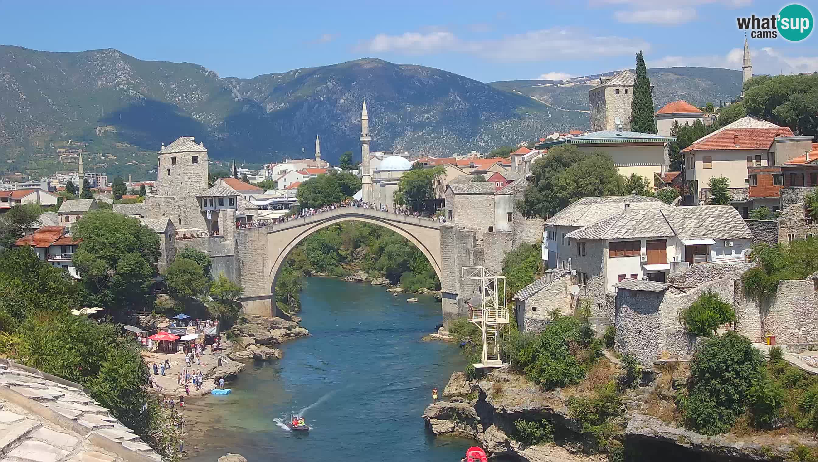 Mostar web kamera – Stari Most i rijeka Neretva – Goa Mostar