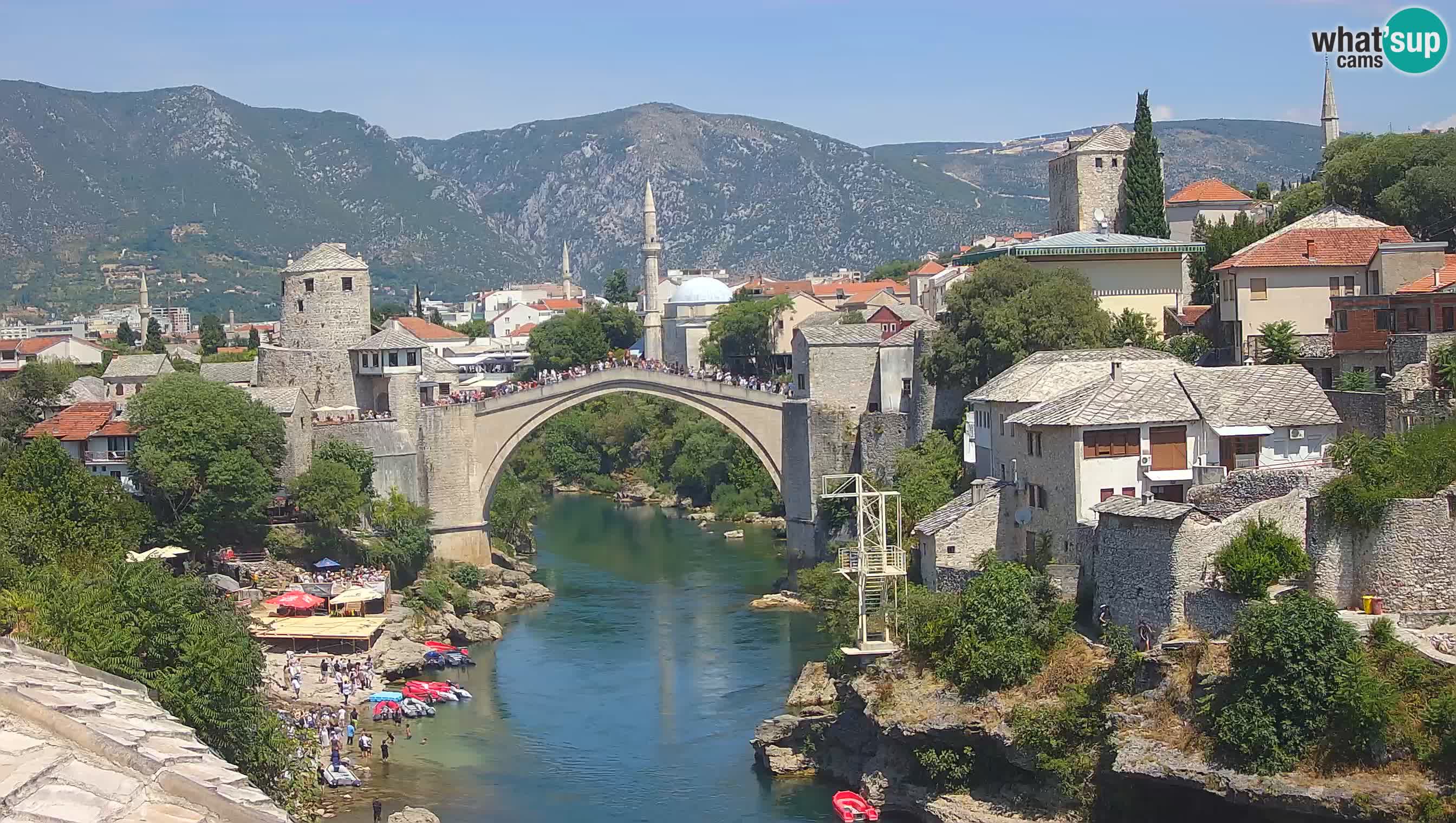 Mostar web kamera – Stari Most i rijeka Neretva – Goa Mostar