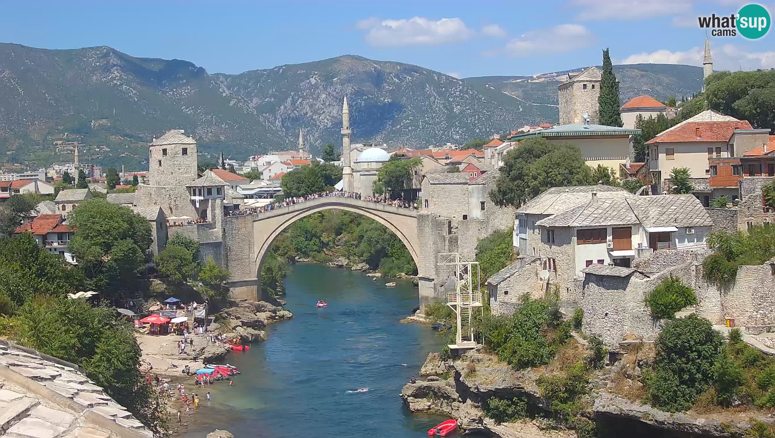Webcam Mostar – Il Ponte Vecchio sul fiume Neretva