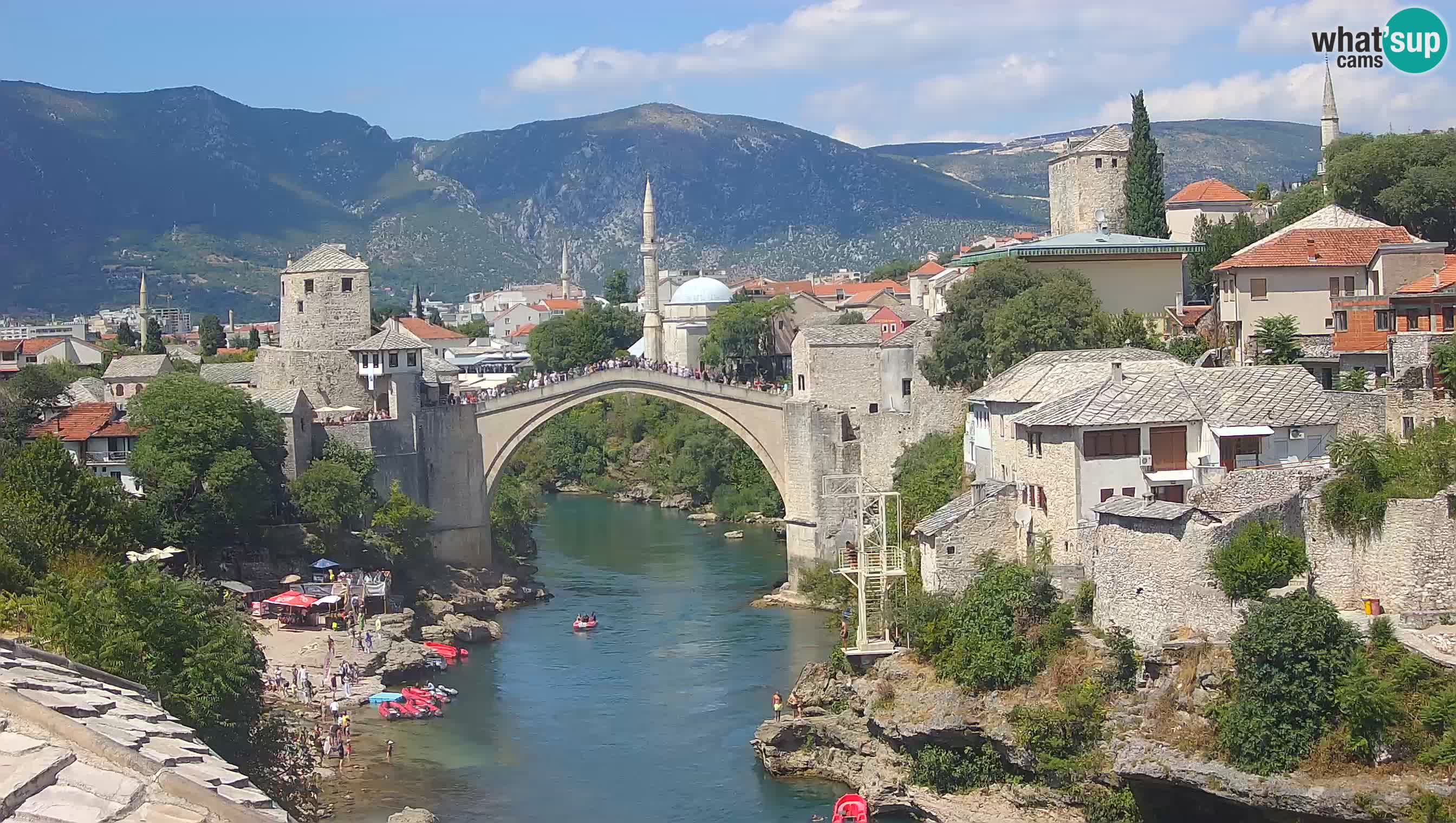 Mostar webcam – LIVE Old Bridge and Neretva river