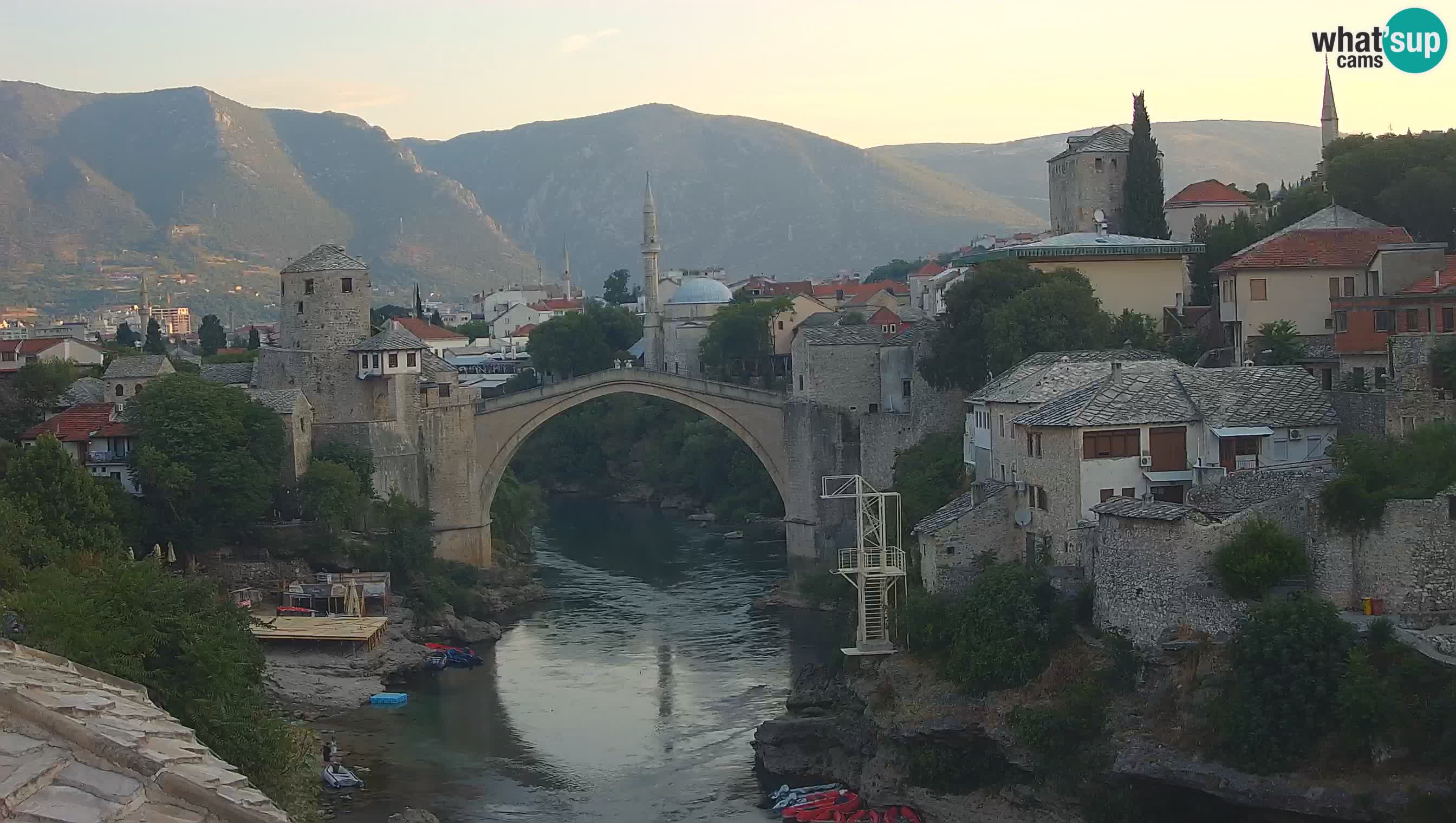 Mostar web kamera – Stari Most i rijeka Neretva – Goa Mostar