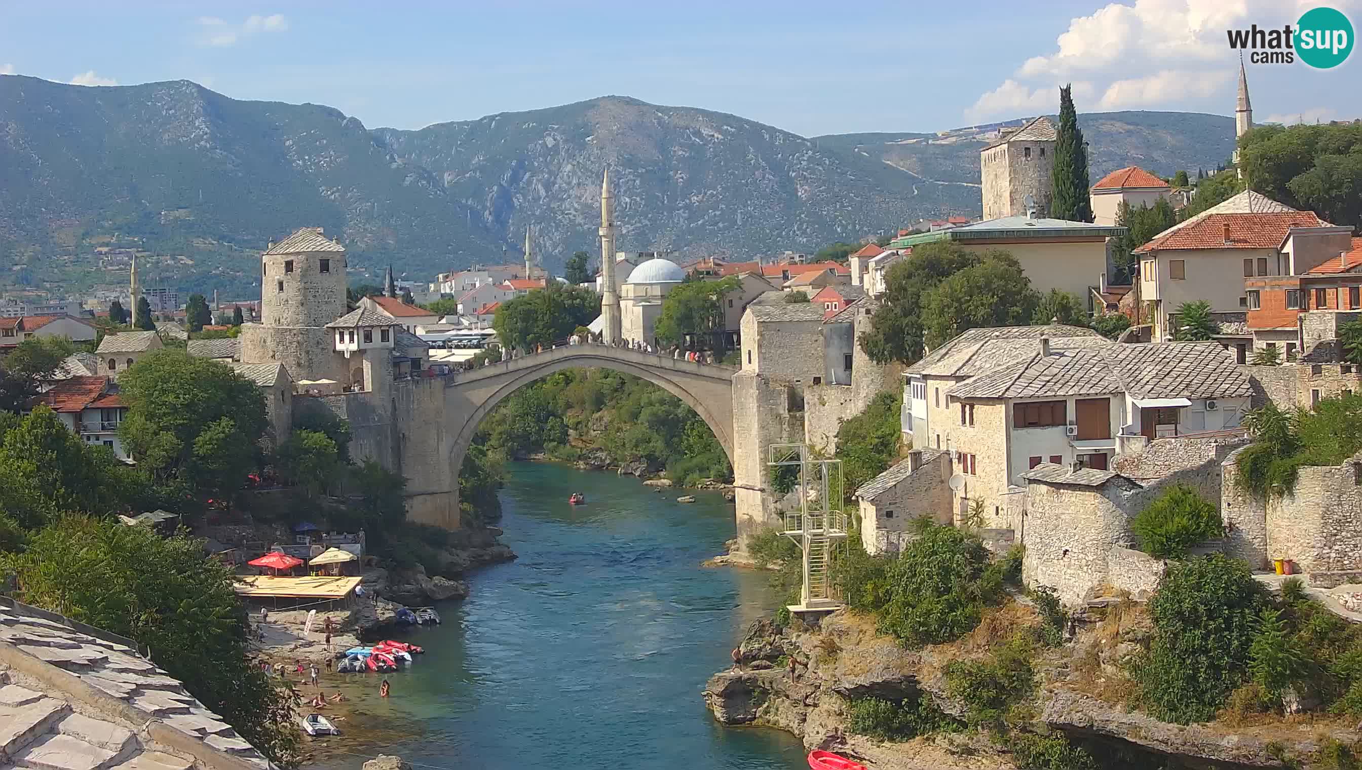 Mostar web kamera – Stari Most i rijeka Neretva – Goa Mostar