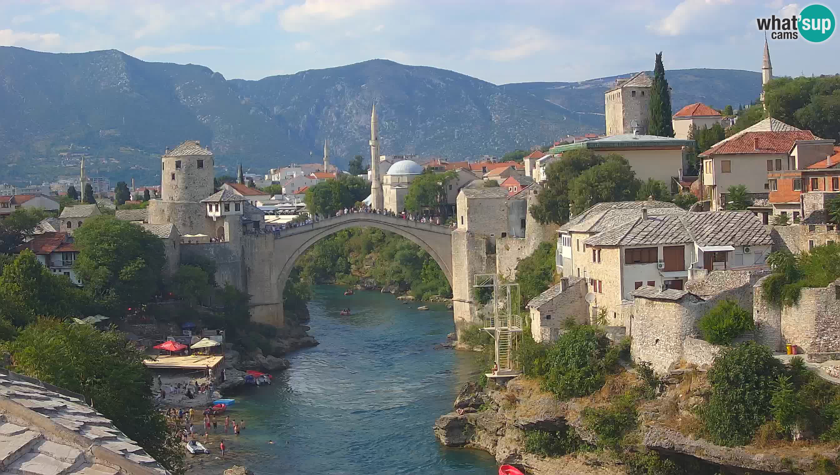 Webcam de Mostar – Le Vieux Pont sur la rivière Neretva
