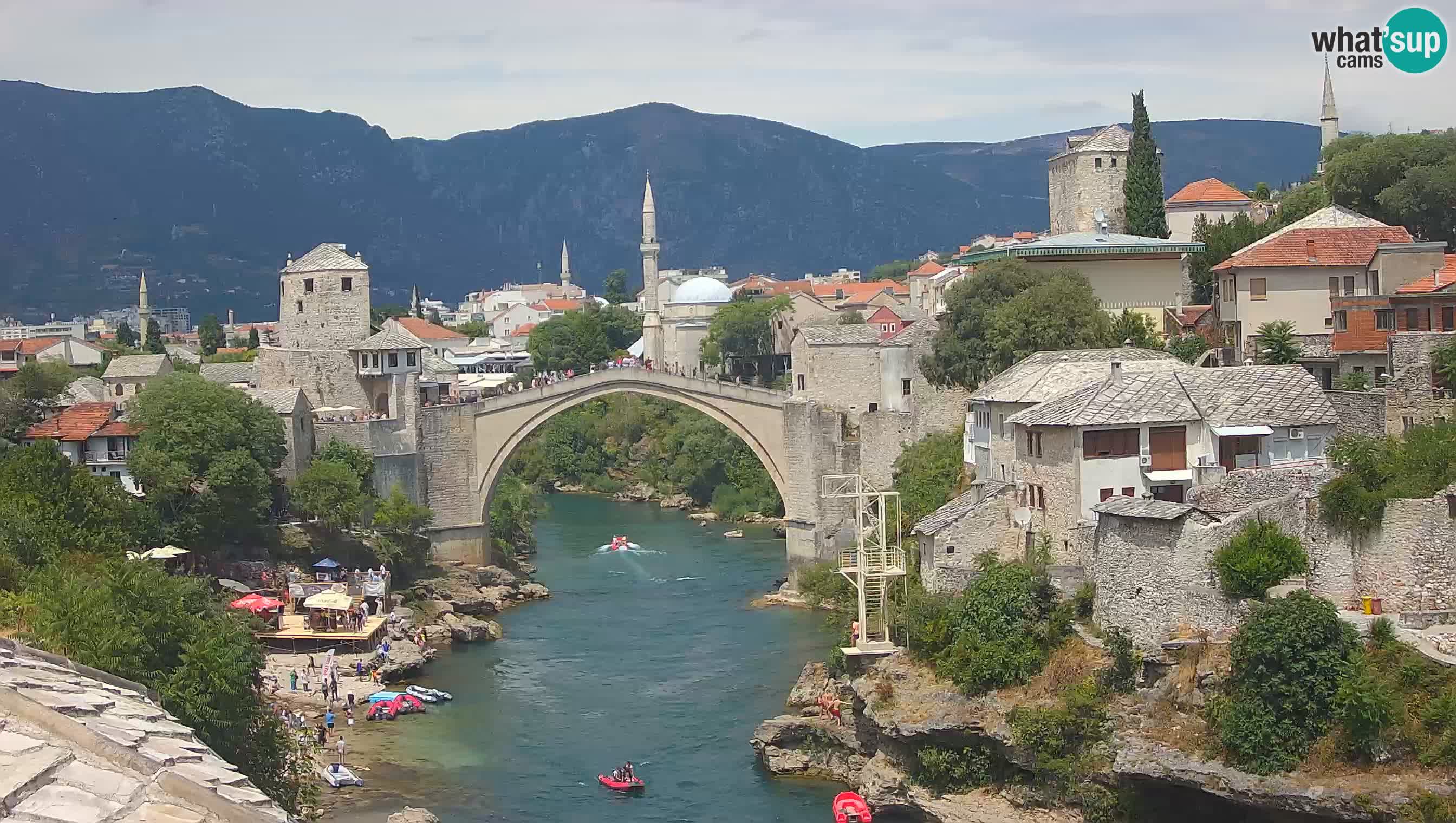 Cámara web de Mostar – El Viejo Puente sobre el río Neretva
