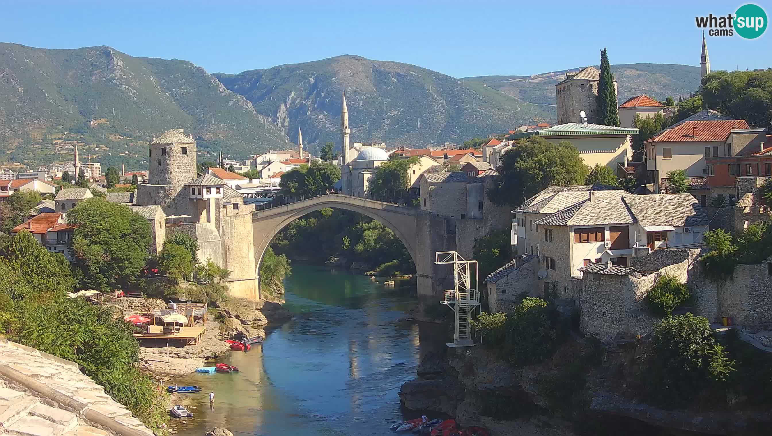 Webcam Mostar – Il Ponte Vecchio sul fiume Neretva