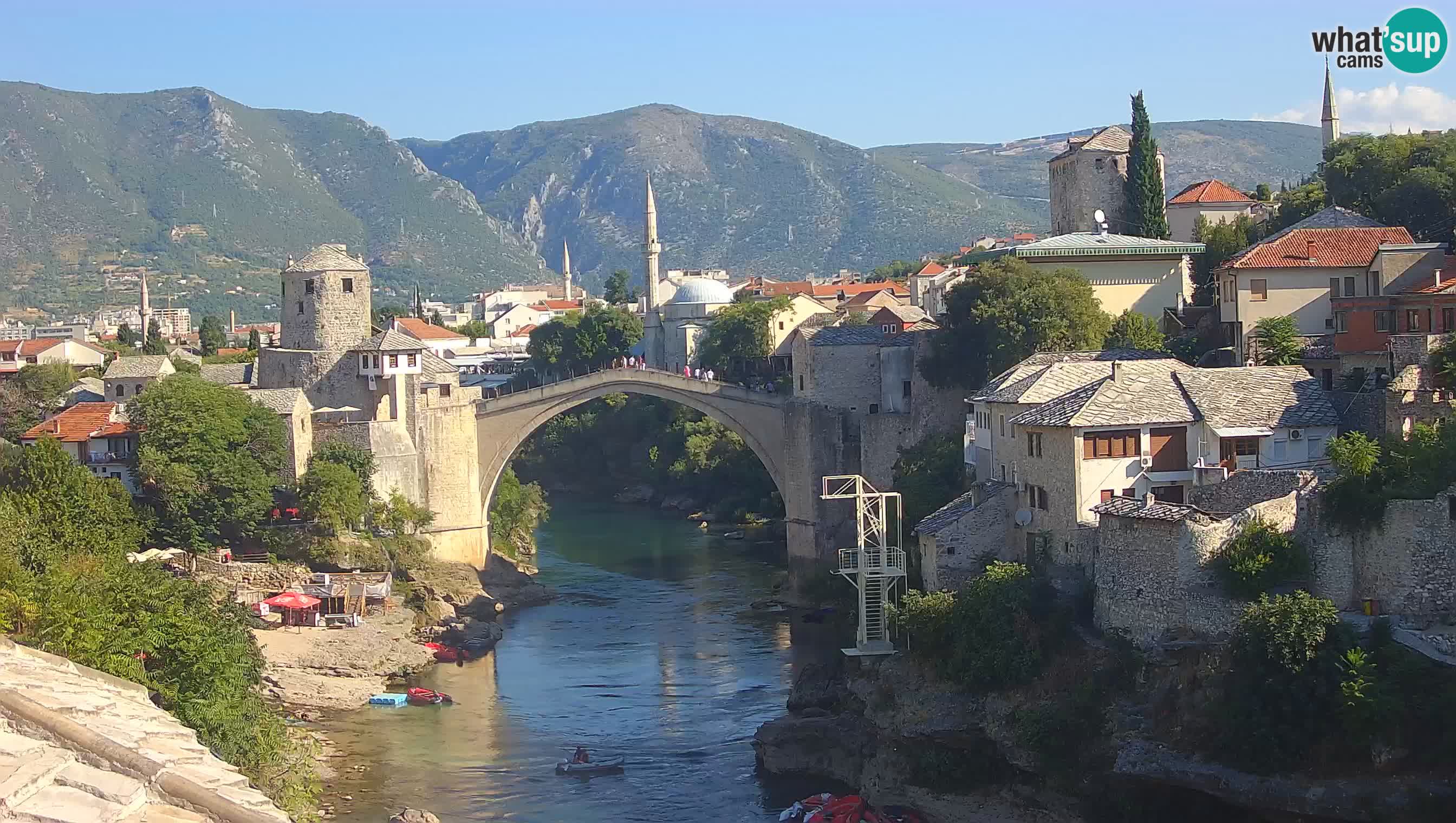 Mostar web kamera – Stari Most i rijeka Neretva – Goa Mostar