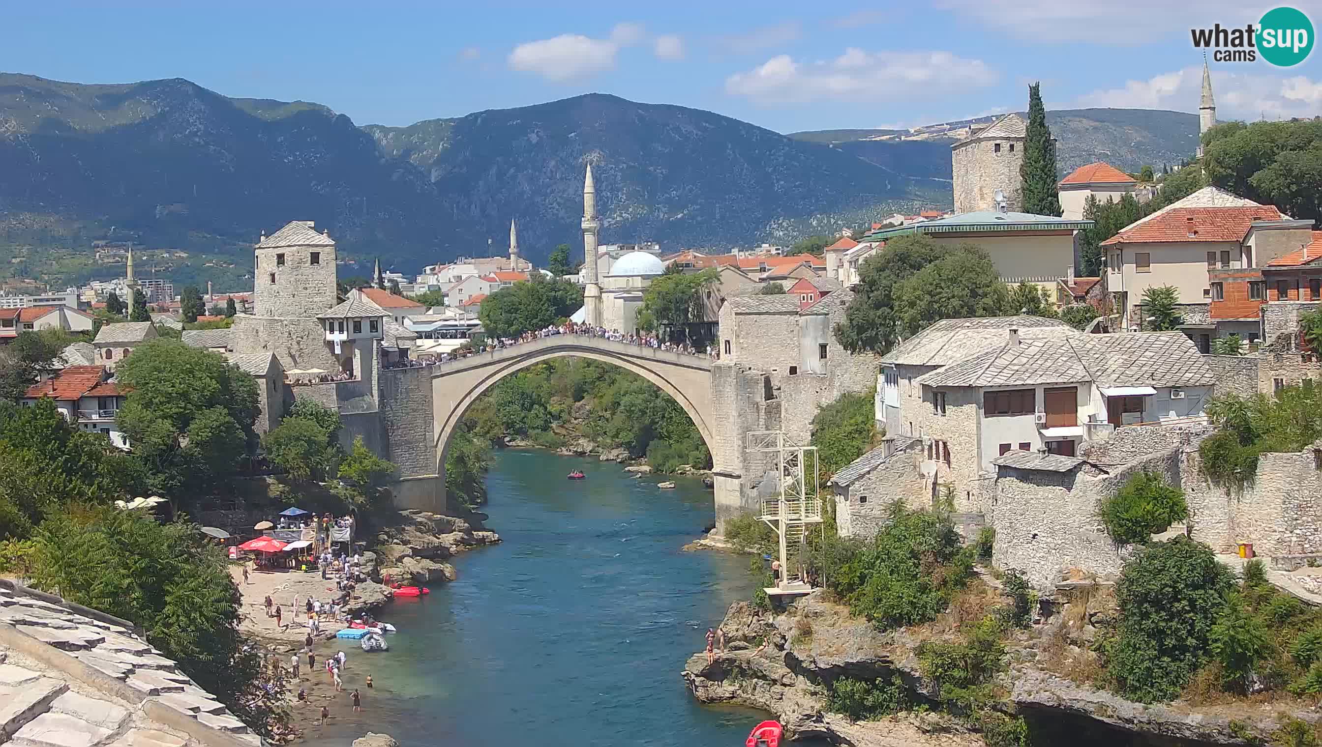 Cámara web de Mostar – El Viejo Puente sobre el río Neretva