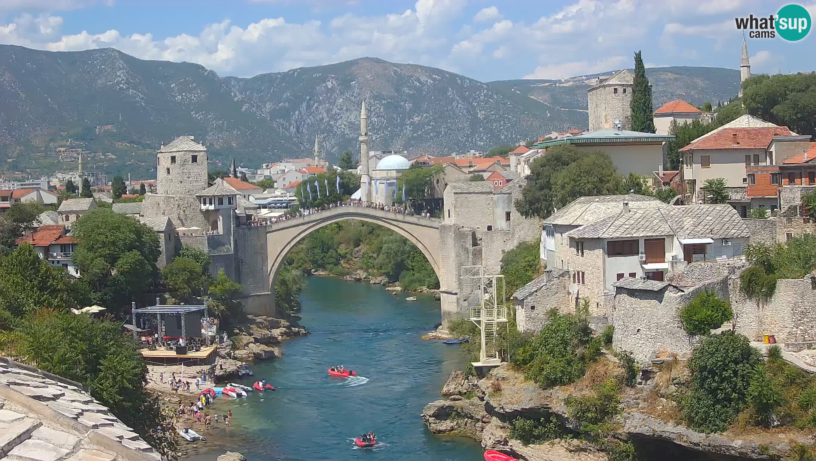Webcam Mostar – Il Ponte Vecchio sul fiume Neretva