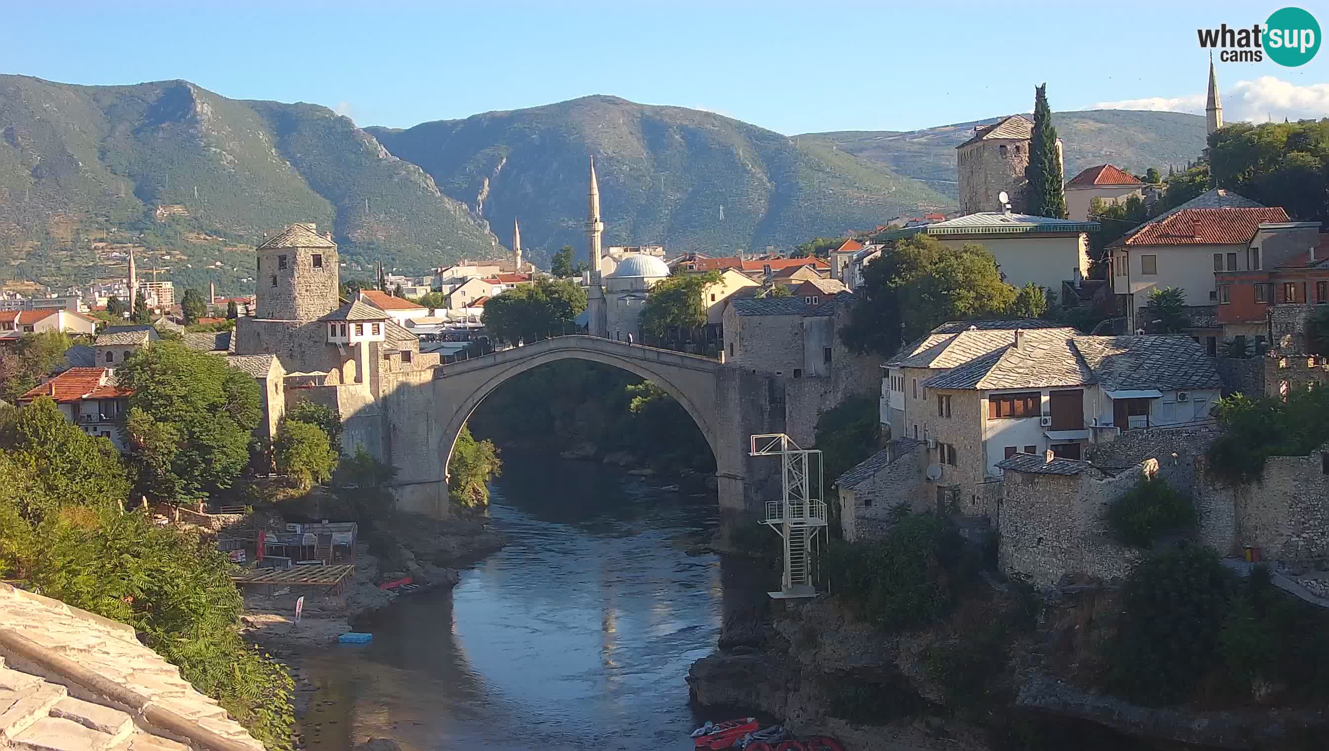 Mostar webcam – LIVE Old Bridge and Neretva river