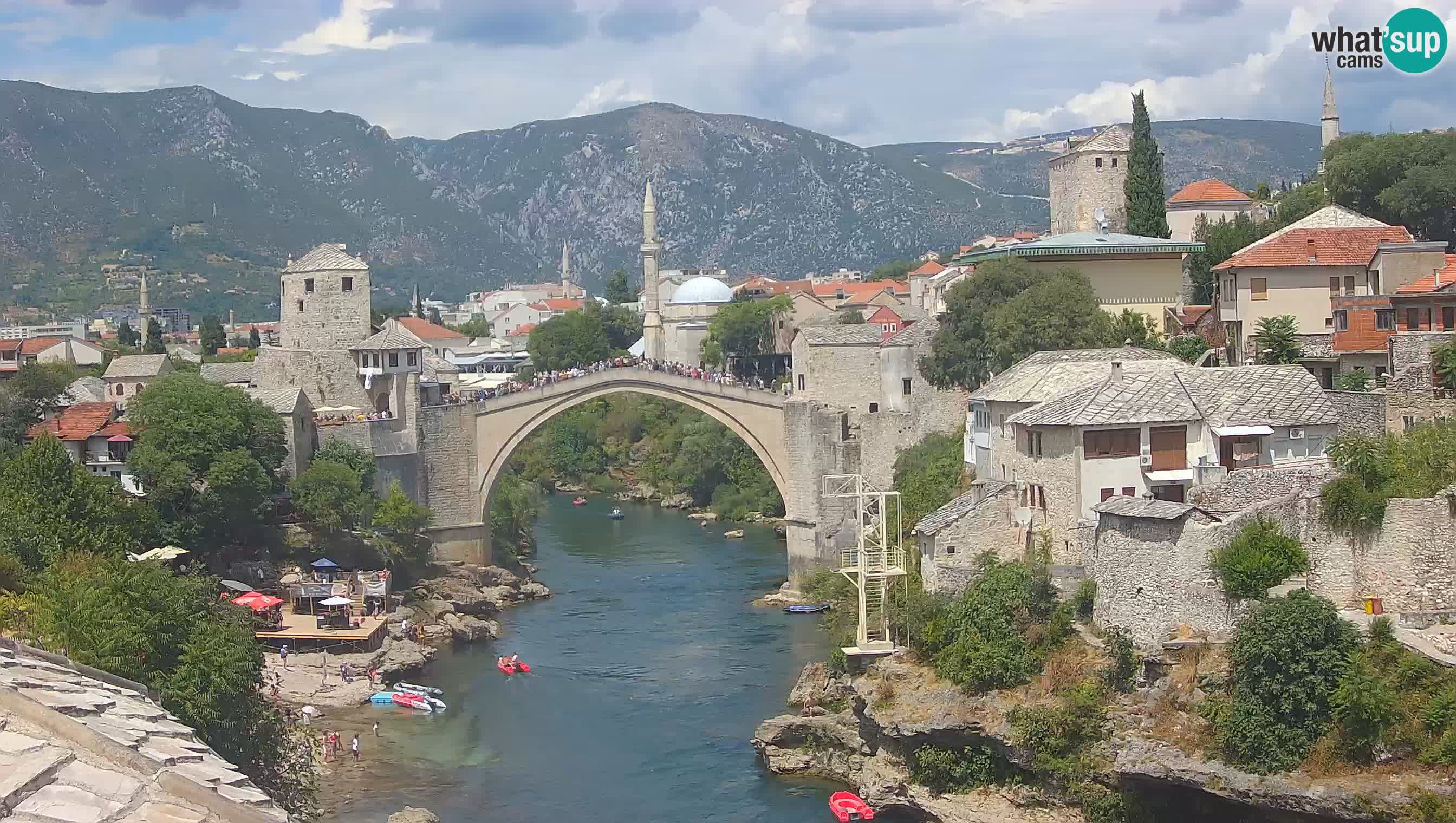 Mostar webcam – LIVE Old Bridge and Neretva river