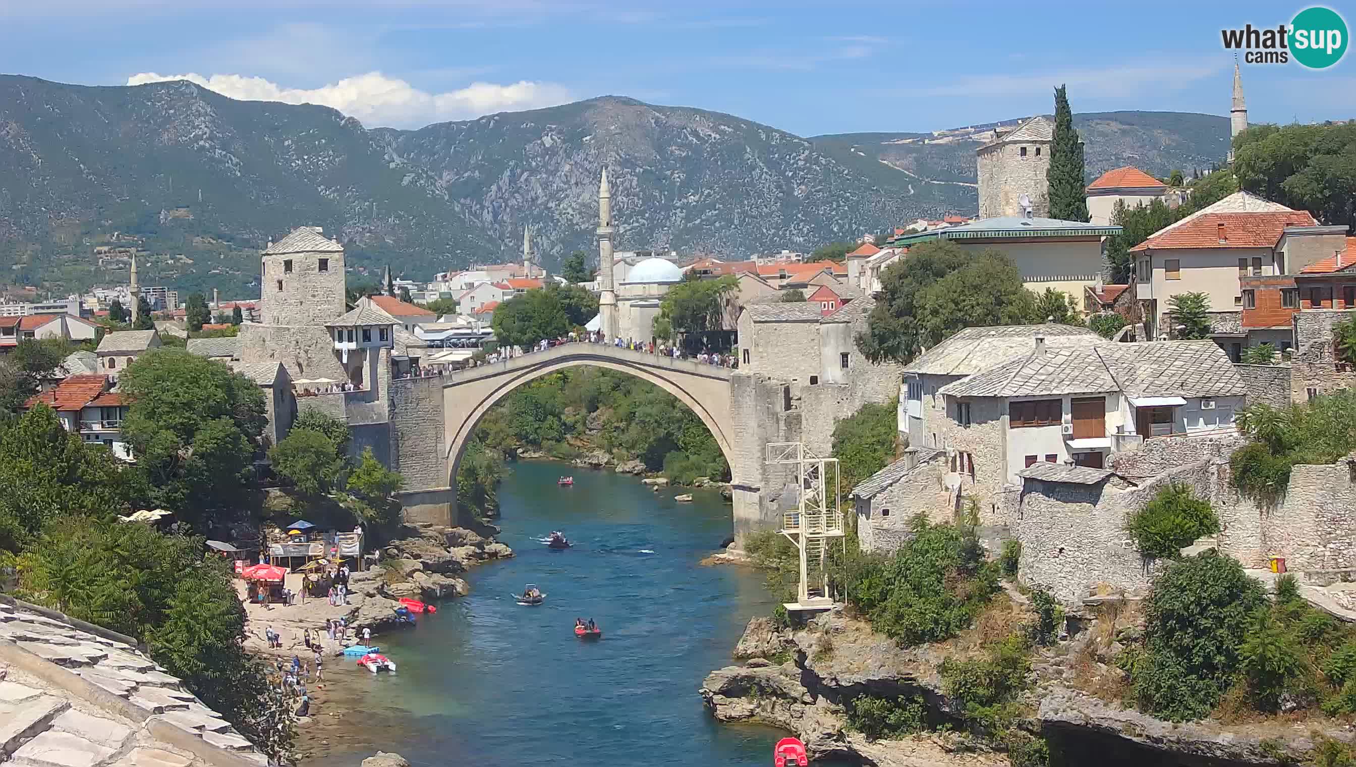 Mostar web kamera – Stari Most i rijeka Neretva – Goa Mostar