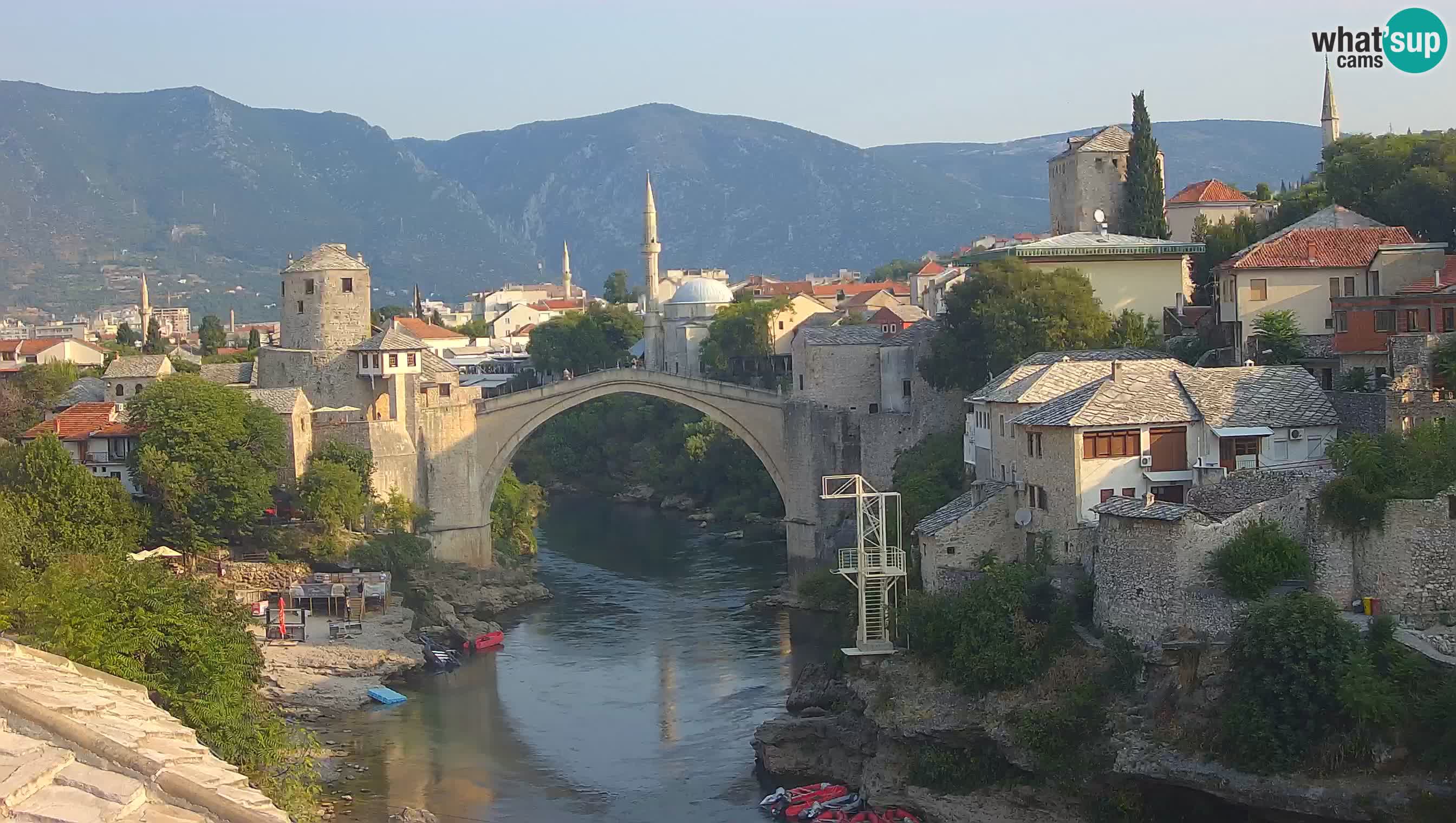 Cámara web de Mostar – El Viejo Puente sobre el río Neretva