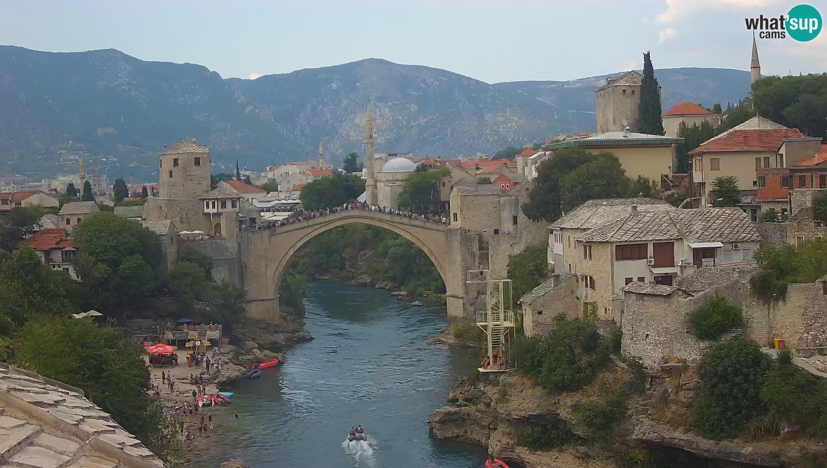 Webcam de Mostar – Le Vieux Pont sur la rivière Neretva