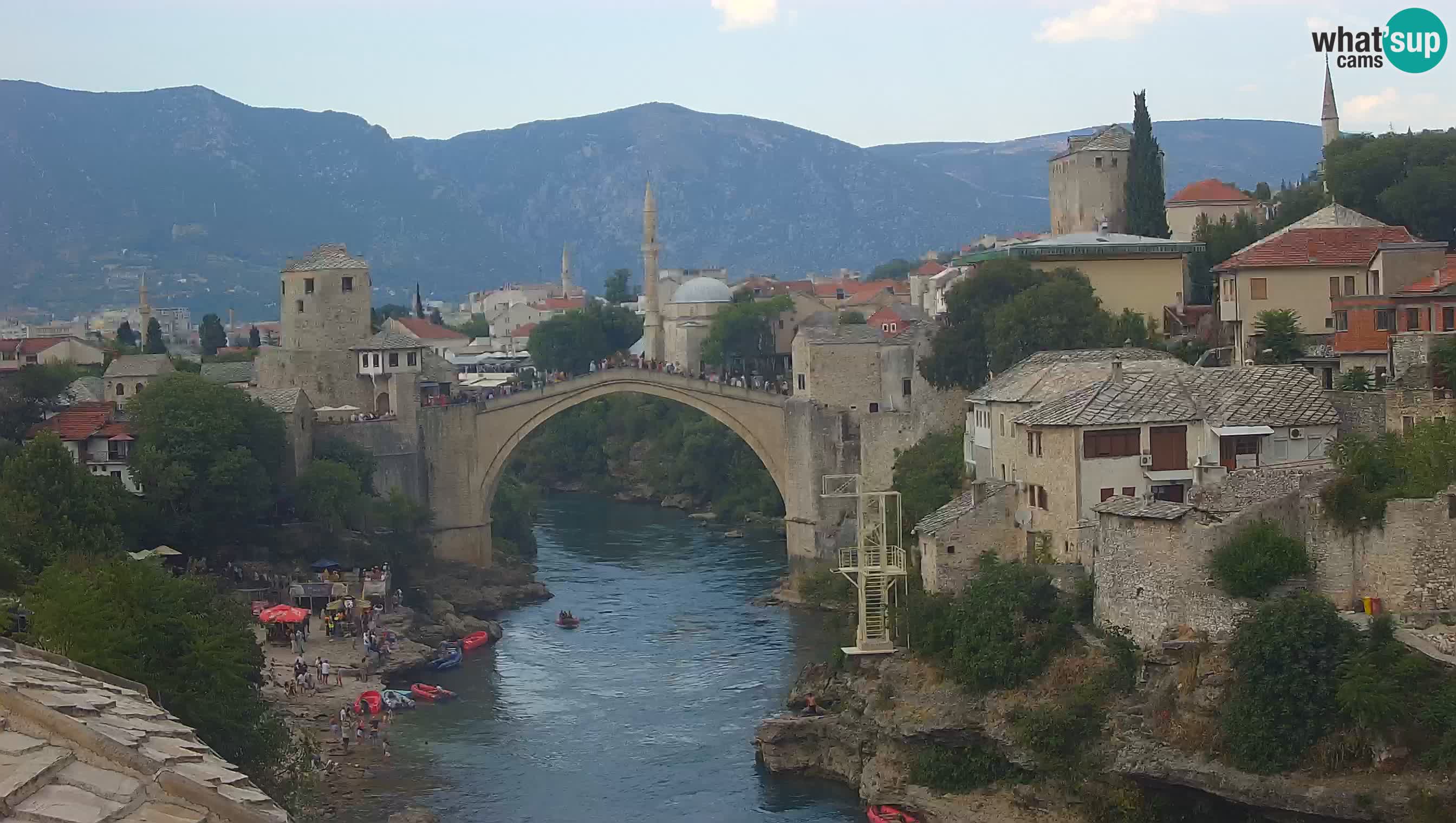 Webcam de Mostar – Le Vieux Pont sur la rivière Neretva