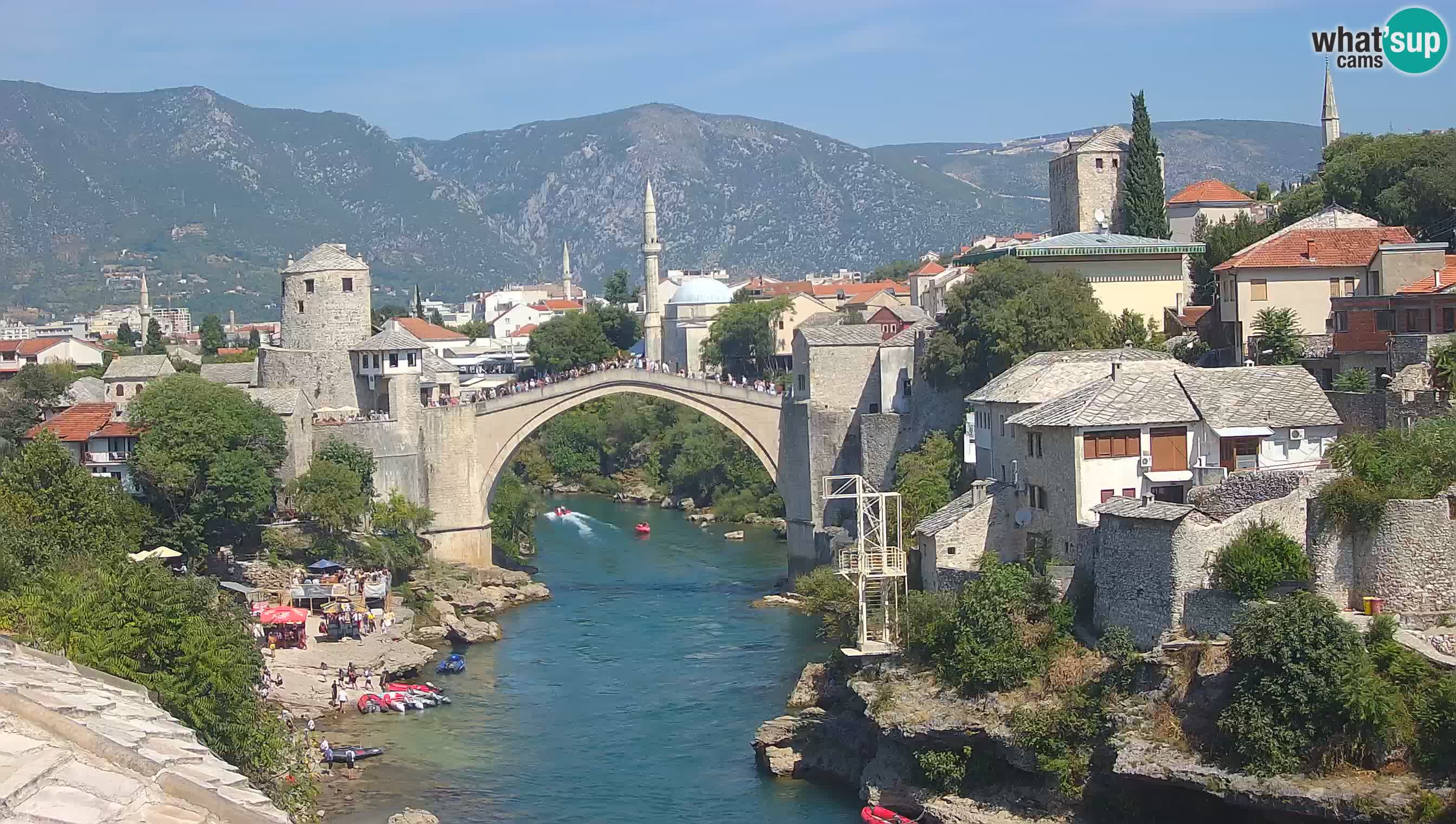 Mostar v živo – Spletna kamera na Starem mostu in reki Neretvi