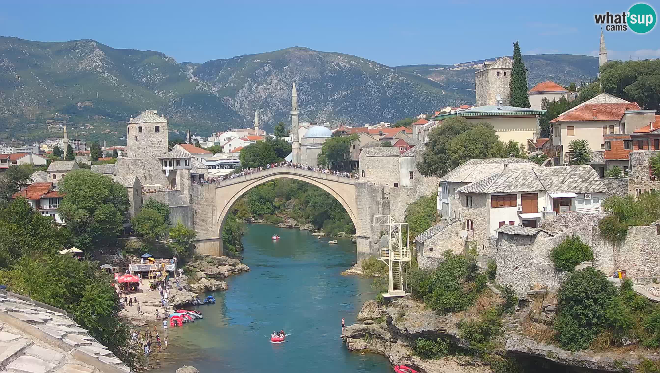 Mostar v živo – Spletna kamera na Starem mostu in reki Neretvi