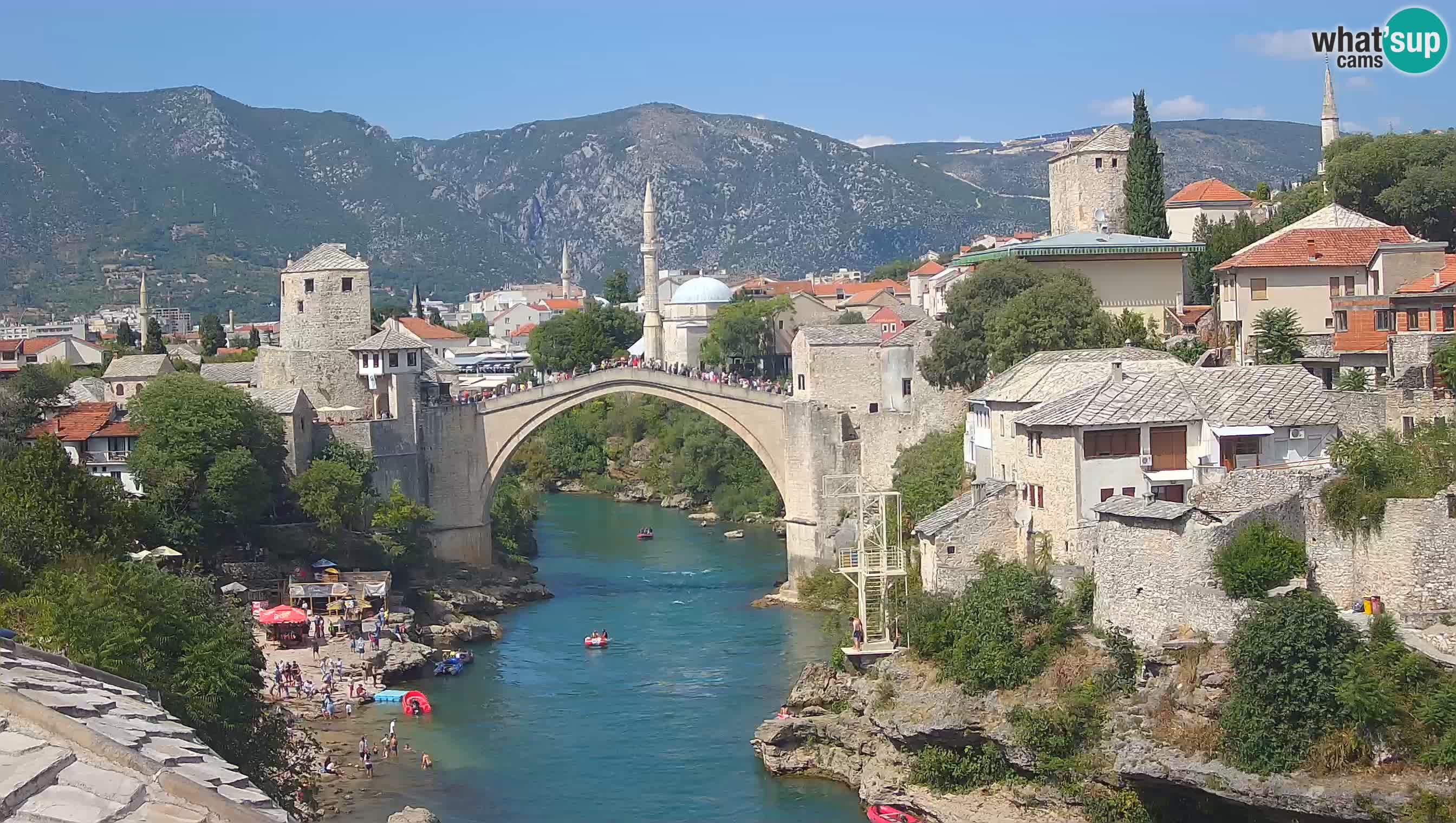 Mostar web kamera – Stari Most i rijeka Neretva – Goa Mostar