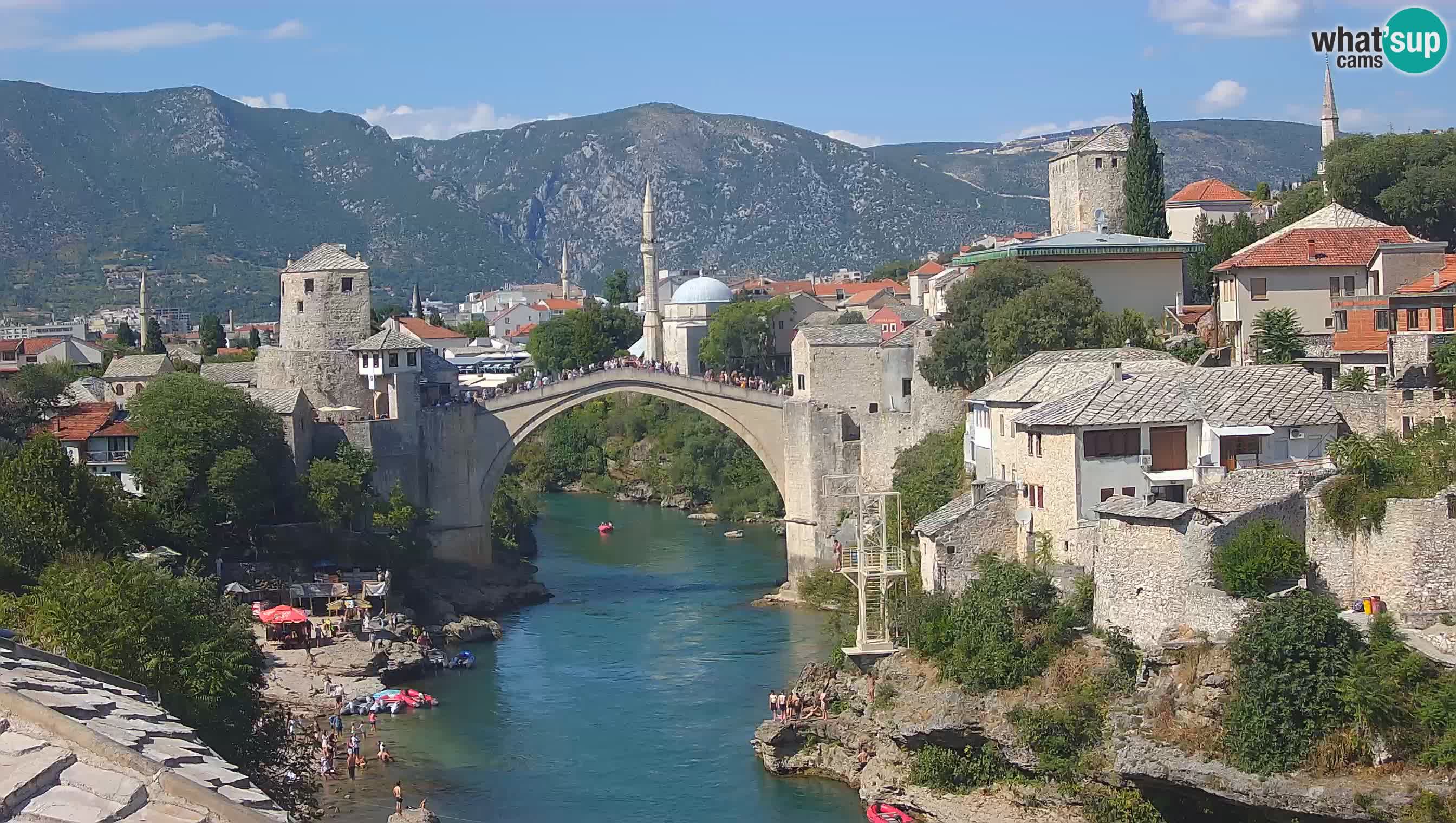 Mostar v živo – Spletna kamera na Starem mostu in reki Neretvi