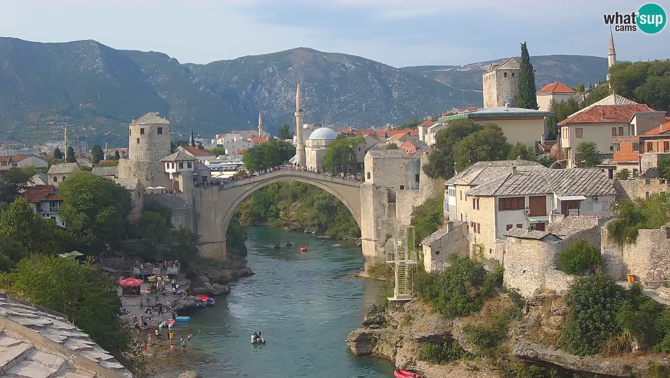 Webcam de Mostar – Le Vieux Pont sur la rivière Neretva