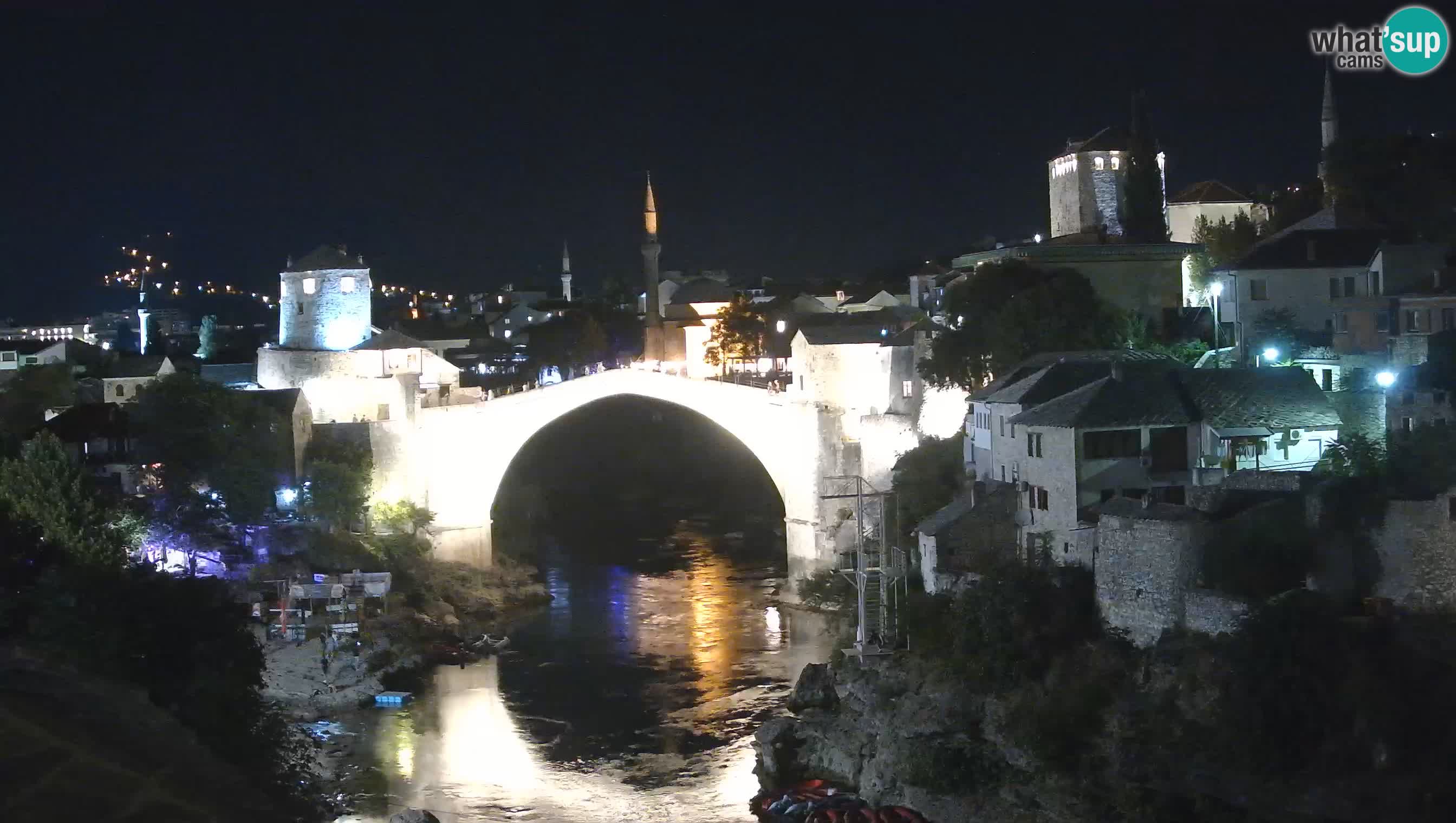 Mostar live – Webcam auf die Alte Brücke (Stari Most) und den Fluss Neretva