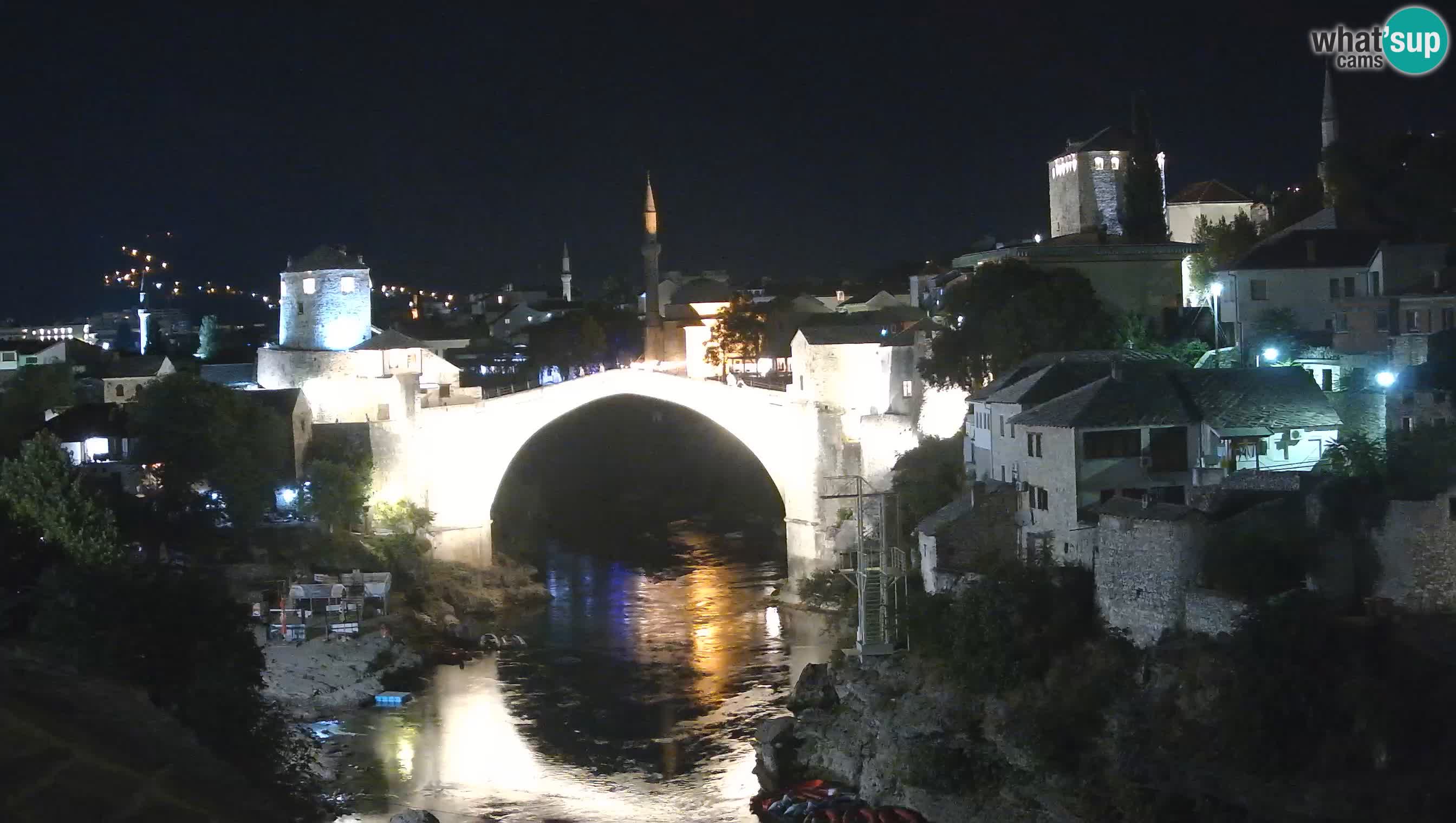 Webcam de Mostar – Le Vieux Pont sur la rivière Neretva