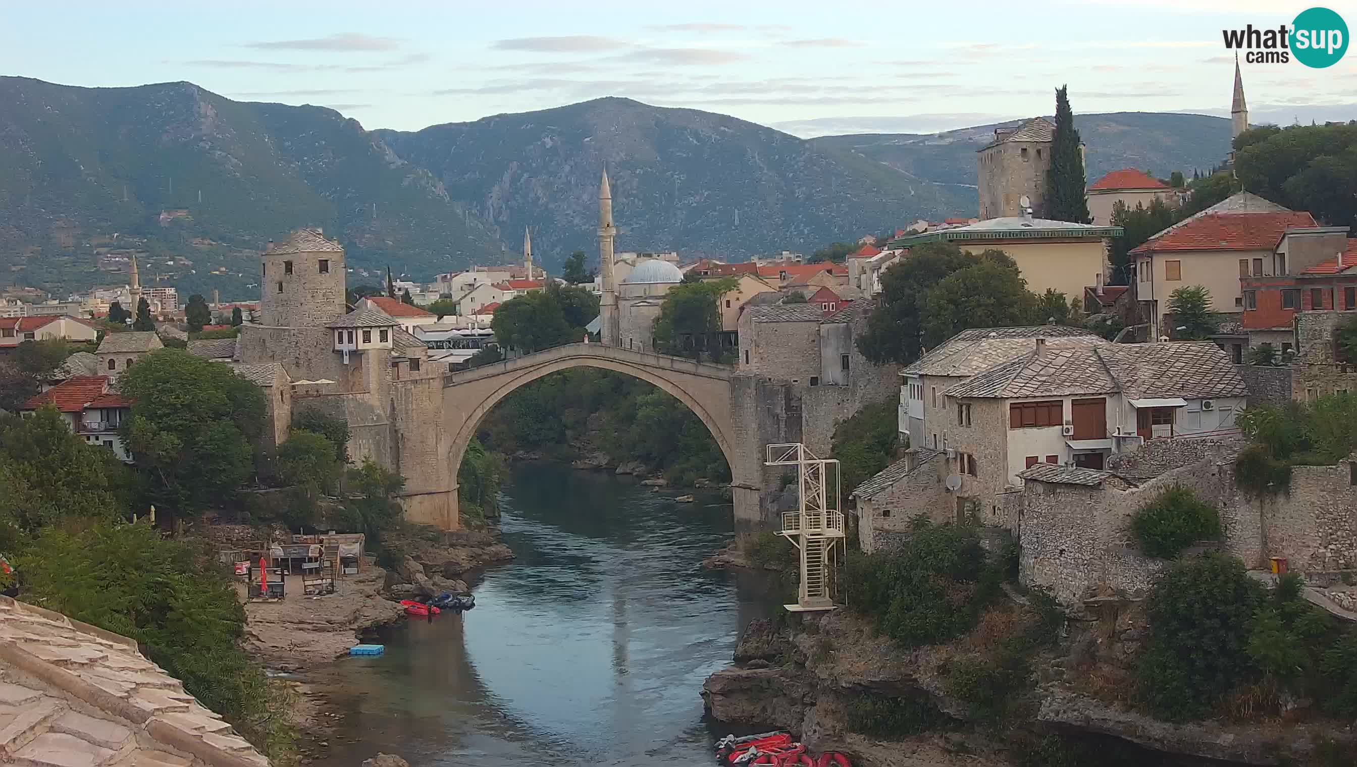 Mostar v živo – Spletna kamera na Starem mostu in reki Neretvi