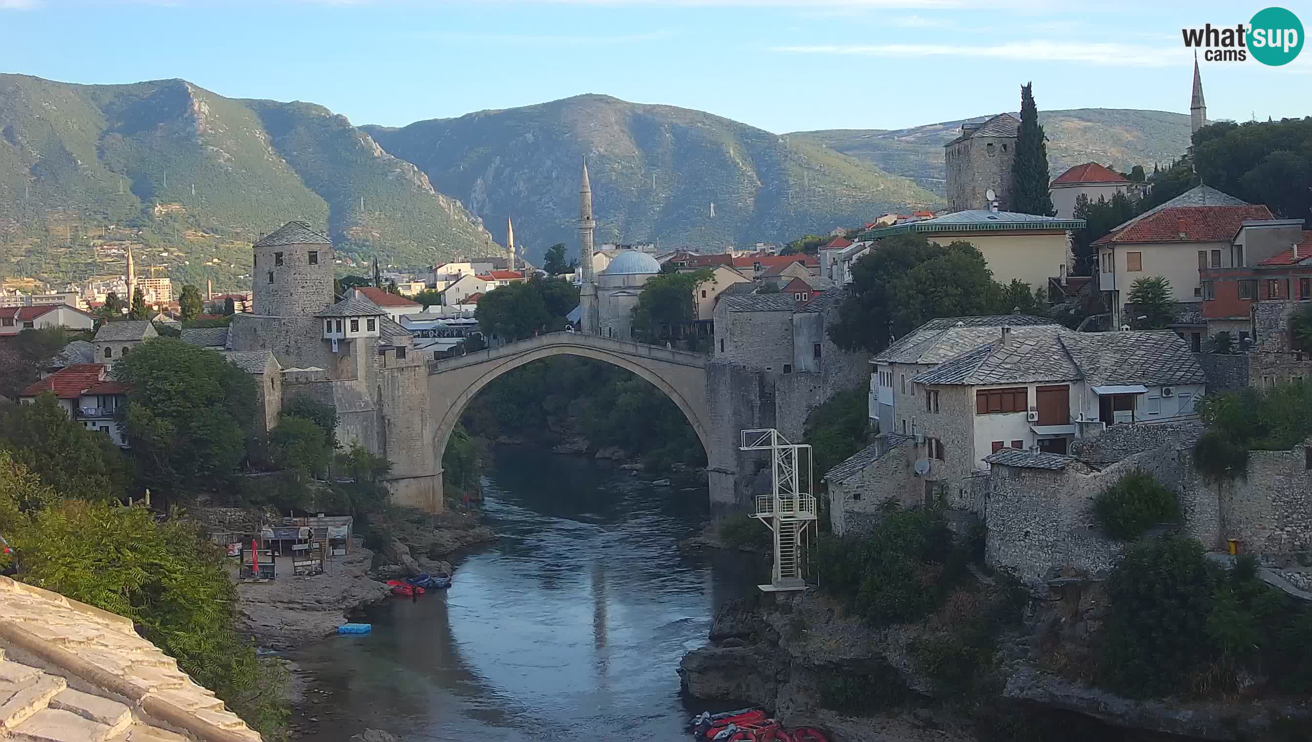 Mostar v živo – Spletna kamera na Starem mostu in reki Neretvi