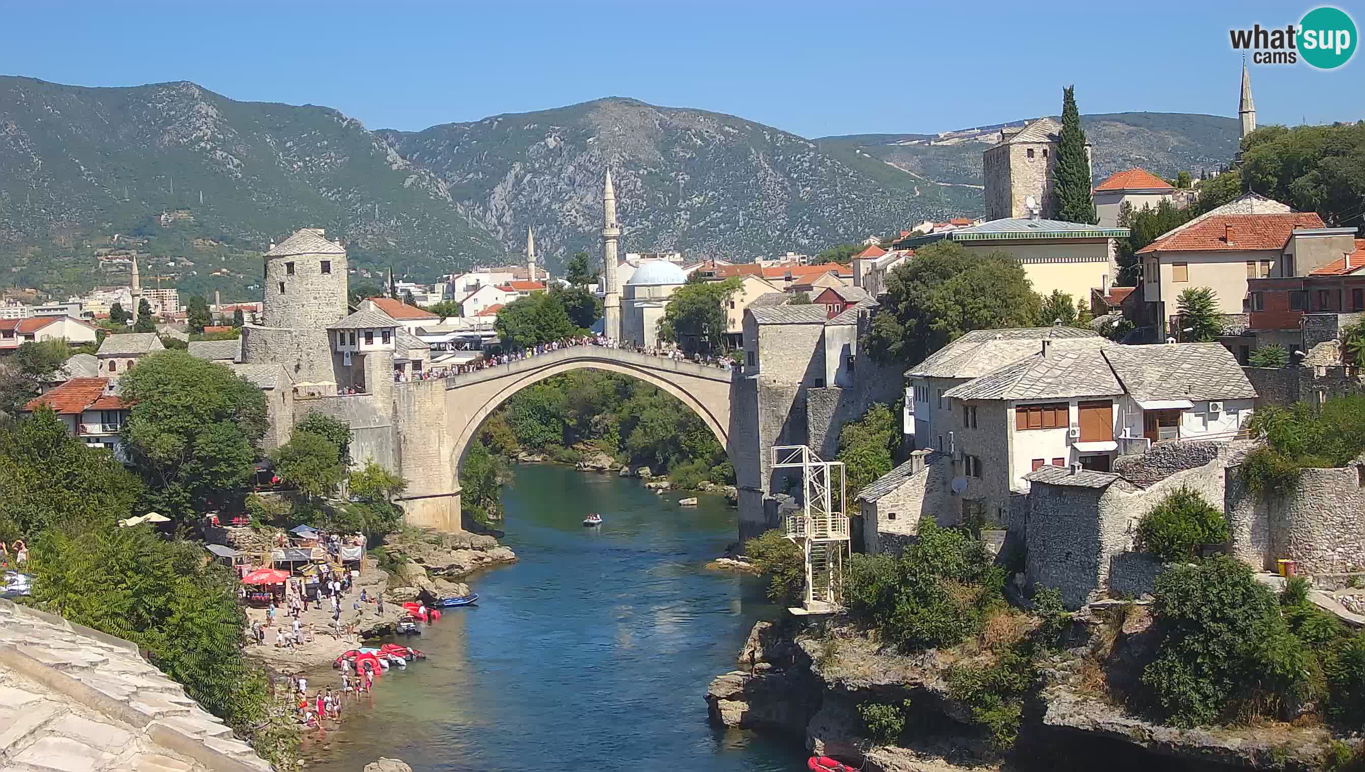 Mostar in diretta – Webcam sul Ponte Vecchio (Stari Most) e fiume Neretva